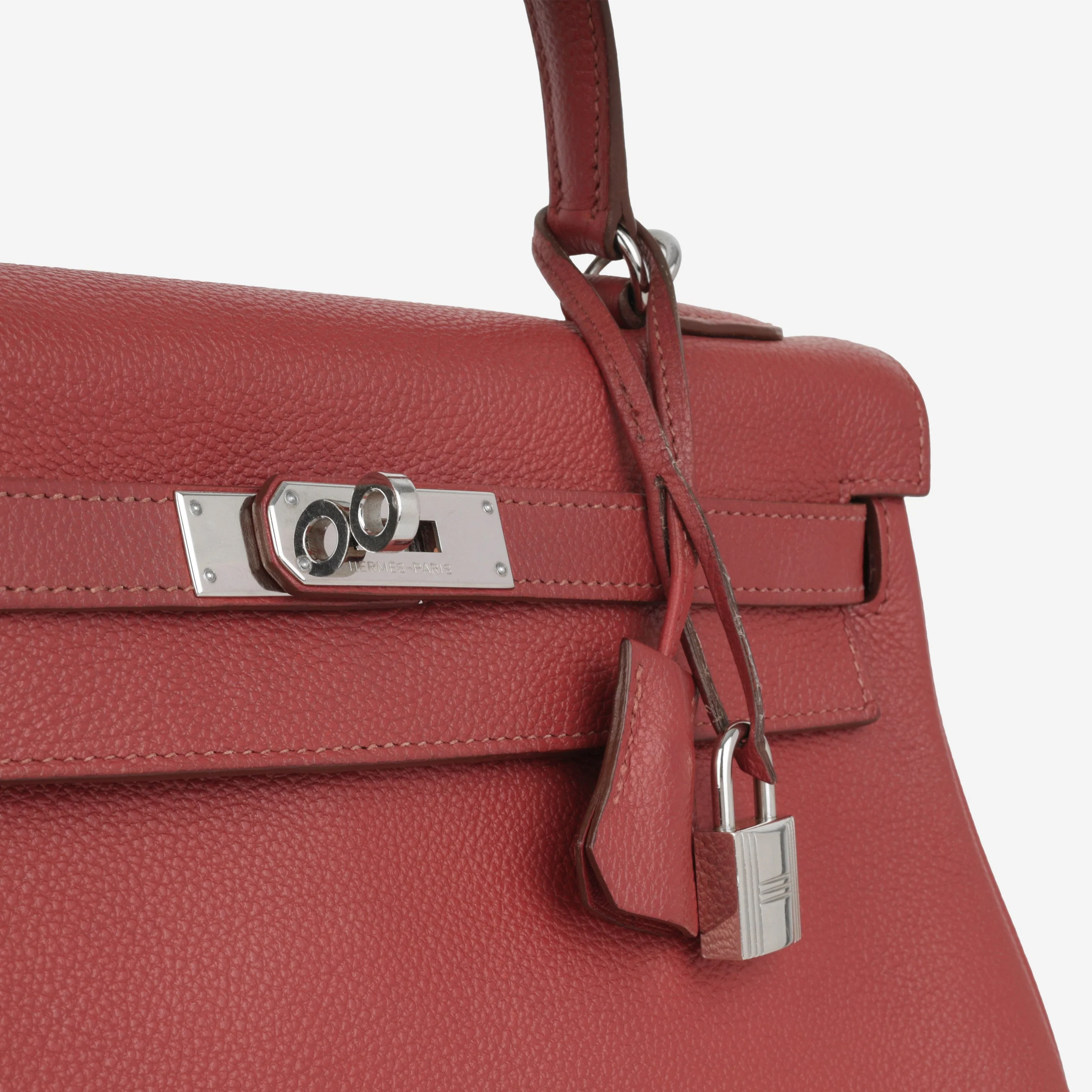 Hermès Kelly 32 - Rouge Garance Vache Liegee | Palladium Hardware - Image 4