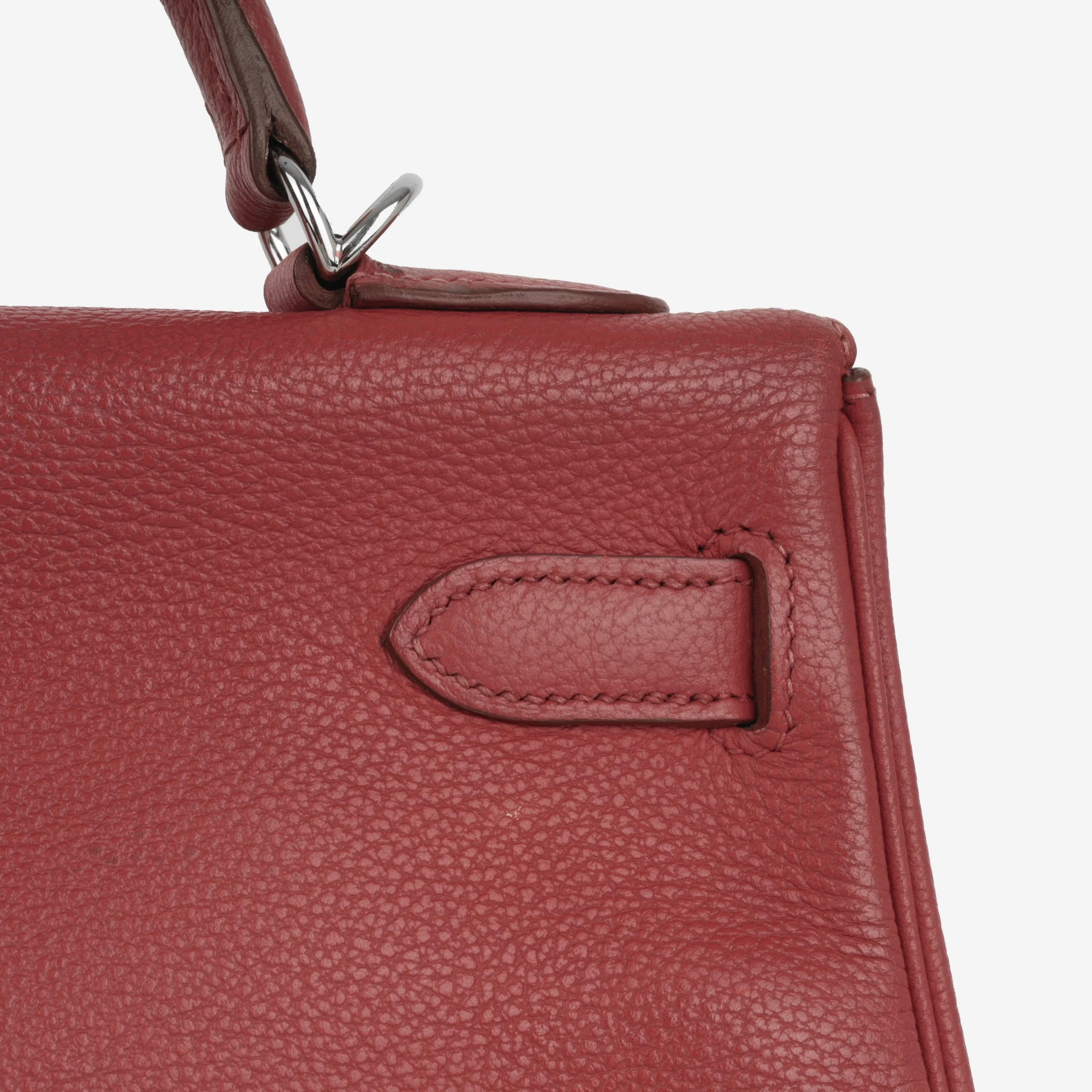 Hermès Kelly 32 - Rouge Garance Vache Liegee | Palladium Hardware - Image 6