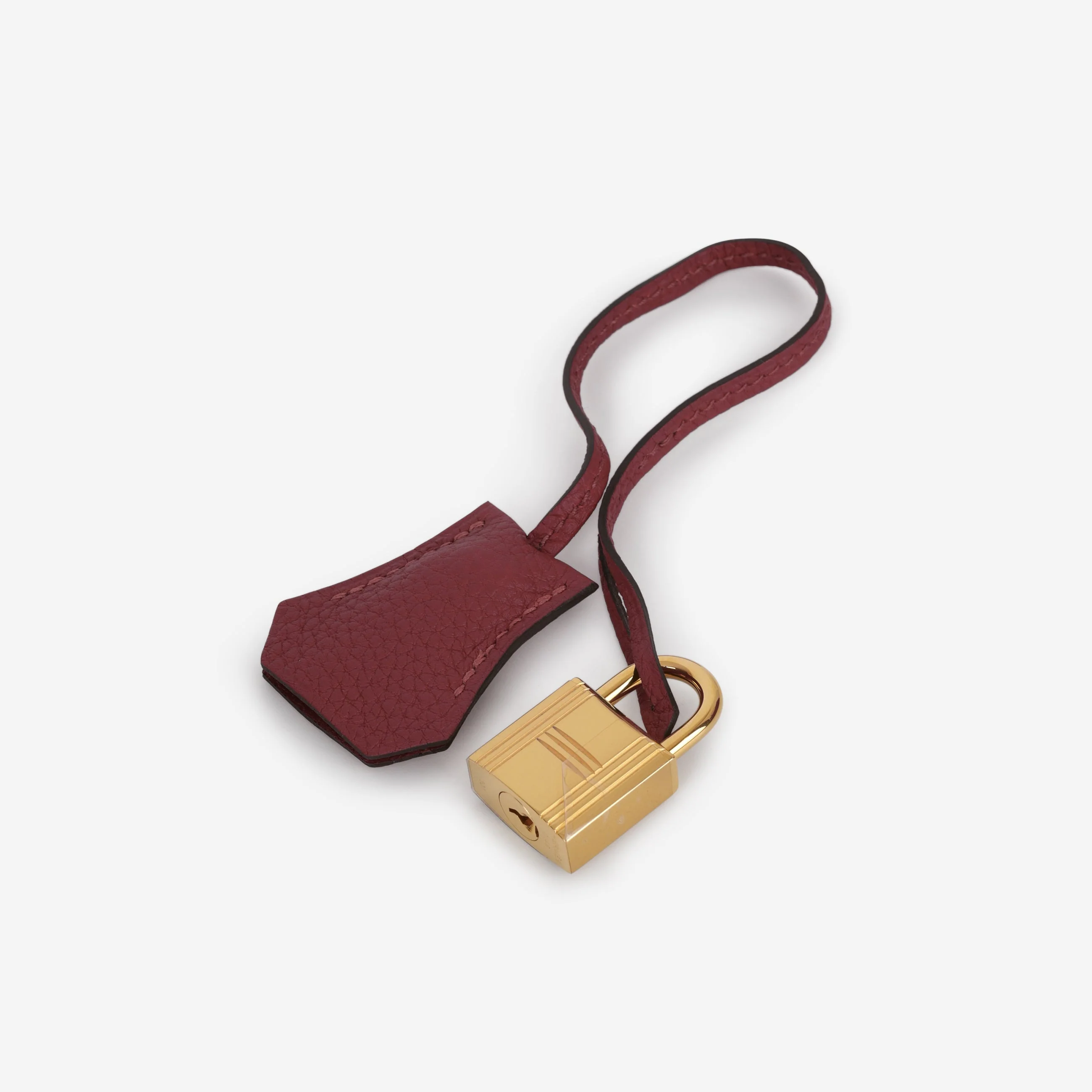 Hermès Kelly 32 - Rouge Grenat Togo | Gold Hardware - Image 12