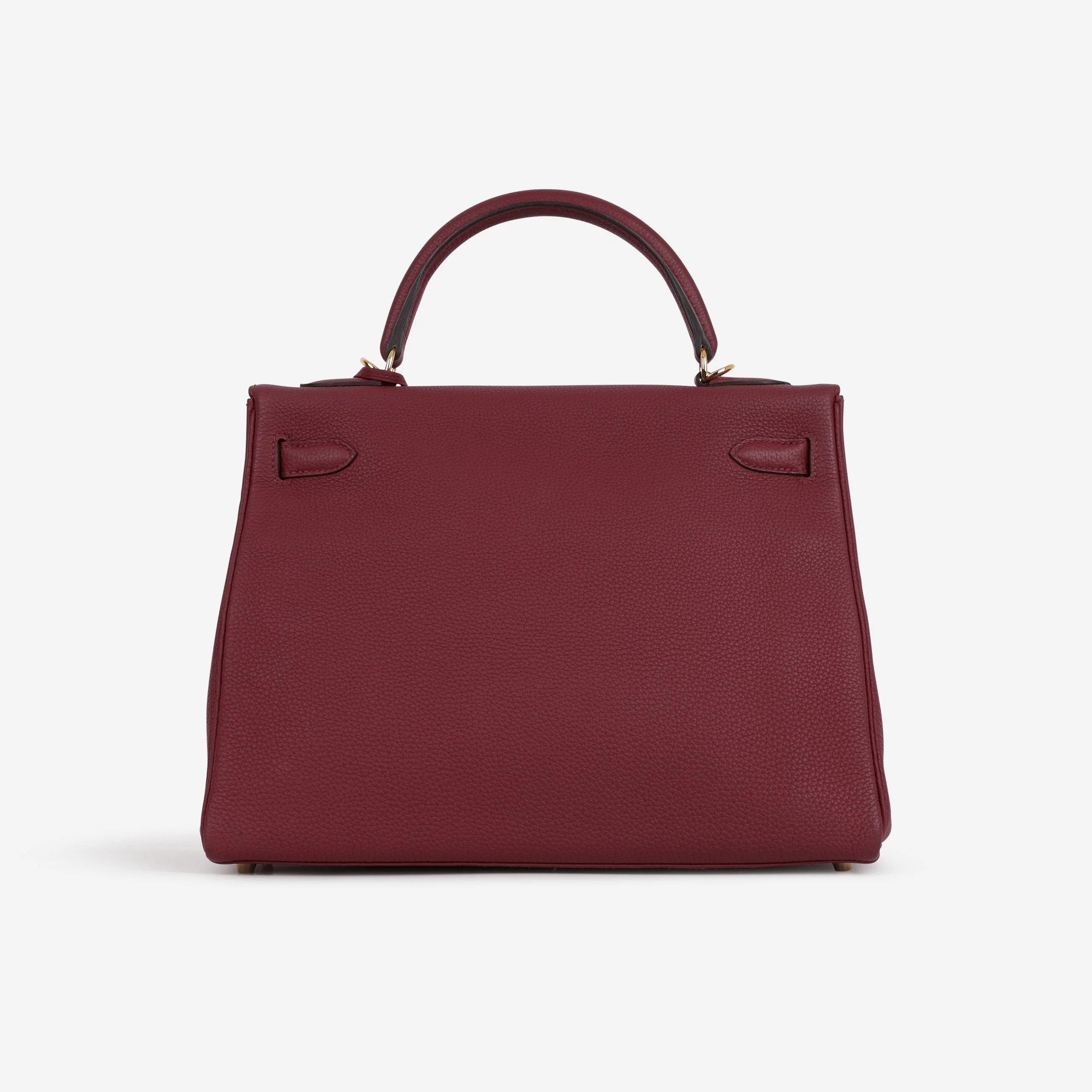 Hermès Kelly 32 - Rouge Grenat Togo | Gold Hardware - Image 4