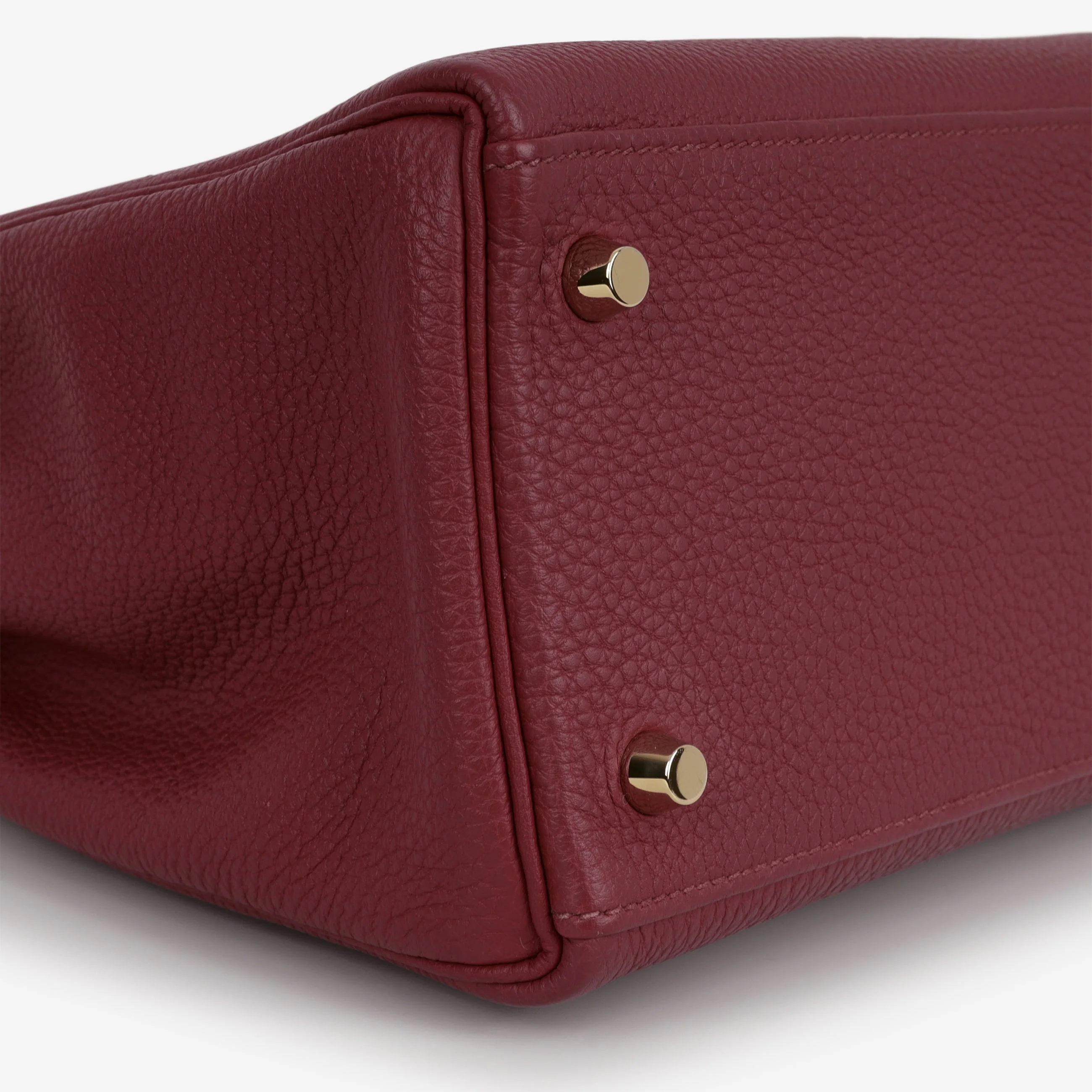 Hermès Kelly 32 - Rouge Grenat Togo | Gold Hardware - Image 8