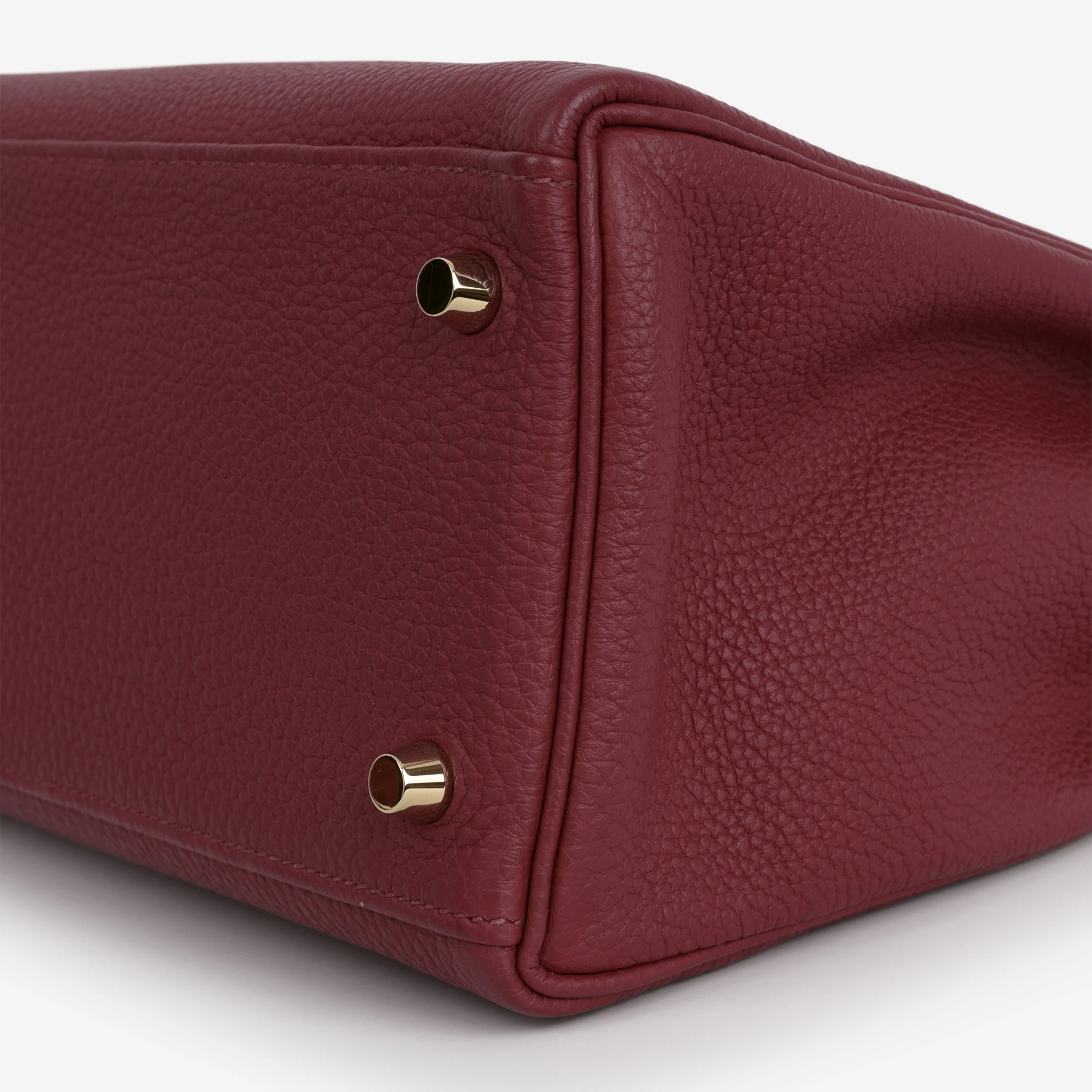 Hermès Kelly 32 - Rouge Grenat Togo | Gold Hardware - Image 9