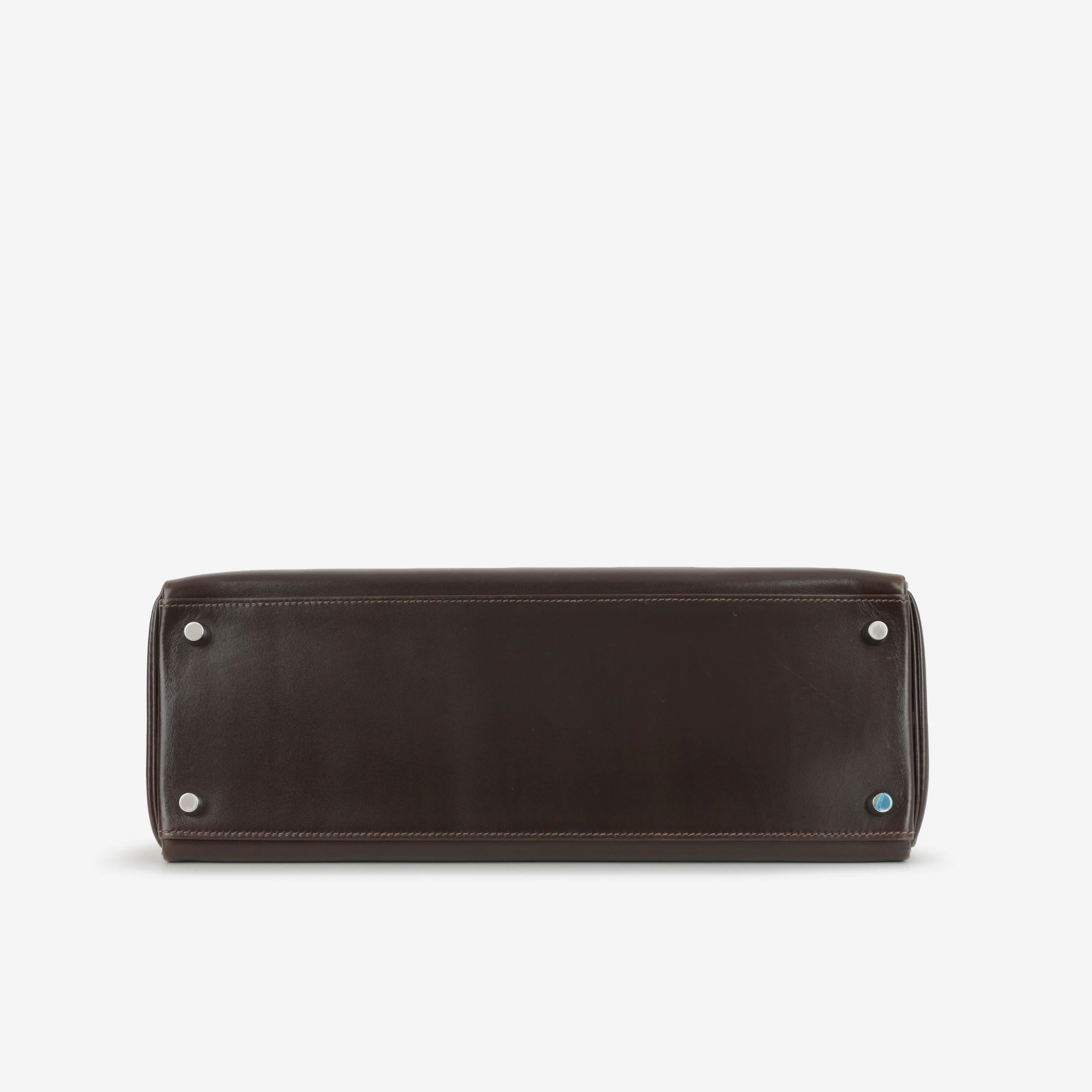 Hermès Kelly 35 - Ebene Box Calf Retourne | Palladium Hardware - Image 4