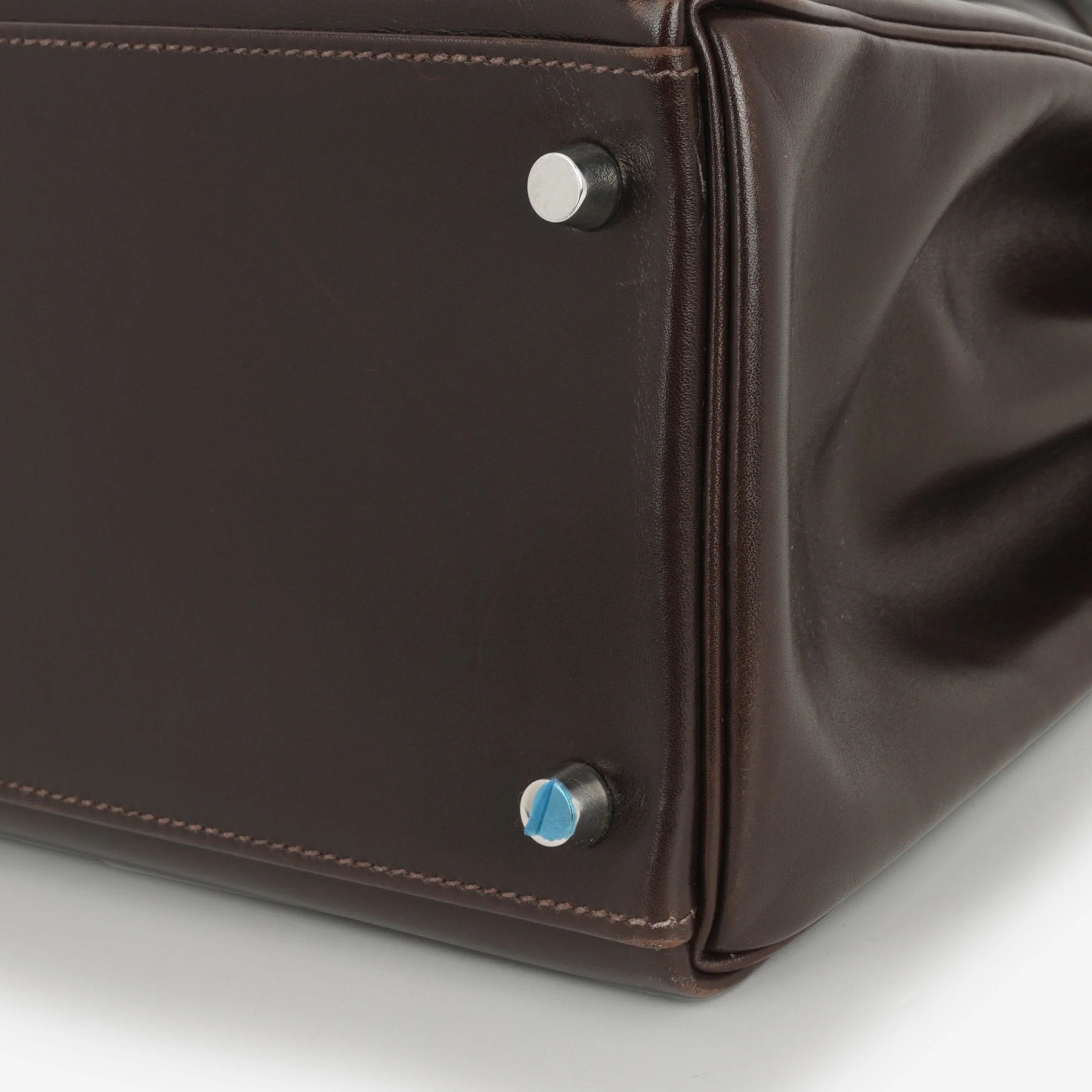 Hermès Kelly 35 - Ebene Box Calf Retourne | Palladium Hardware - Image 6