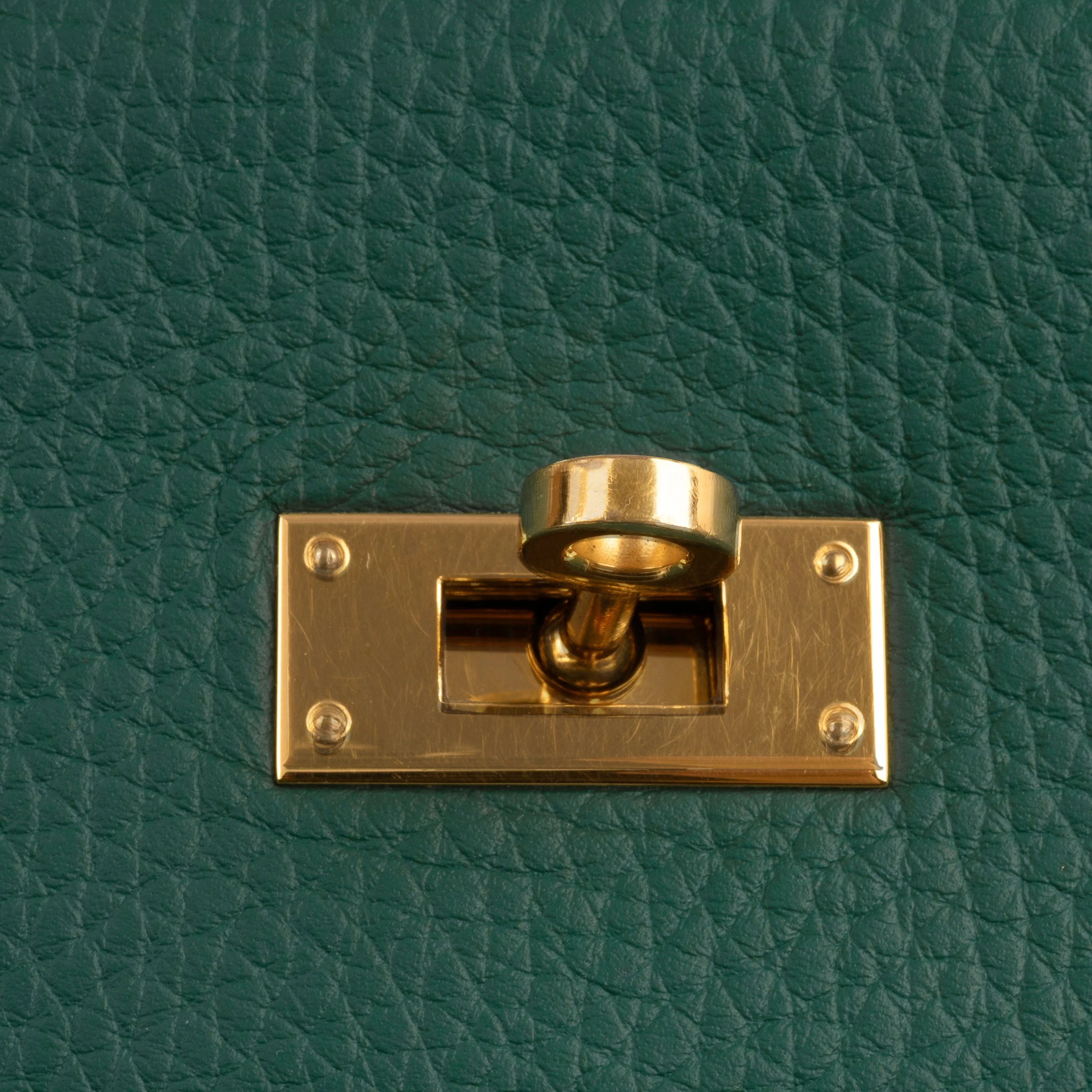Hermès Kelly 35 - Malachite Clemence | Gold Hardware - Image 16