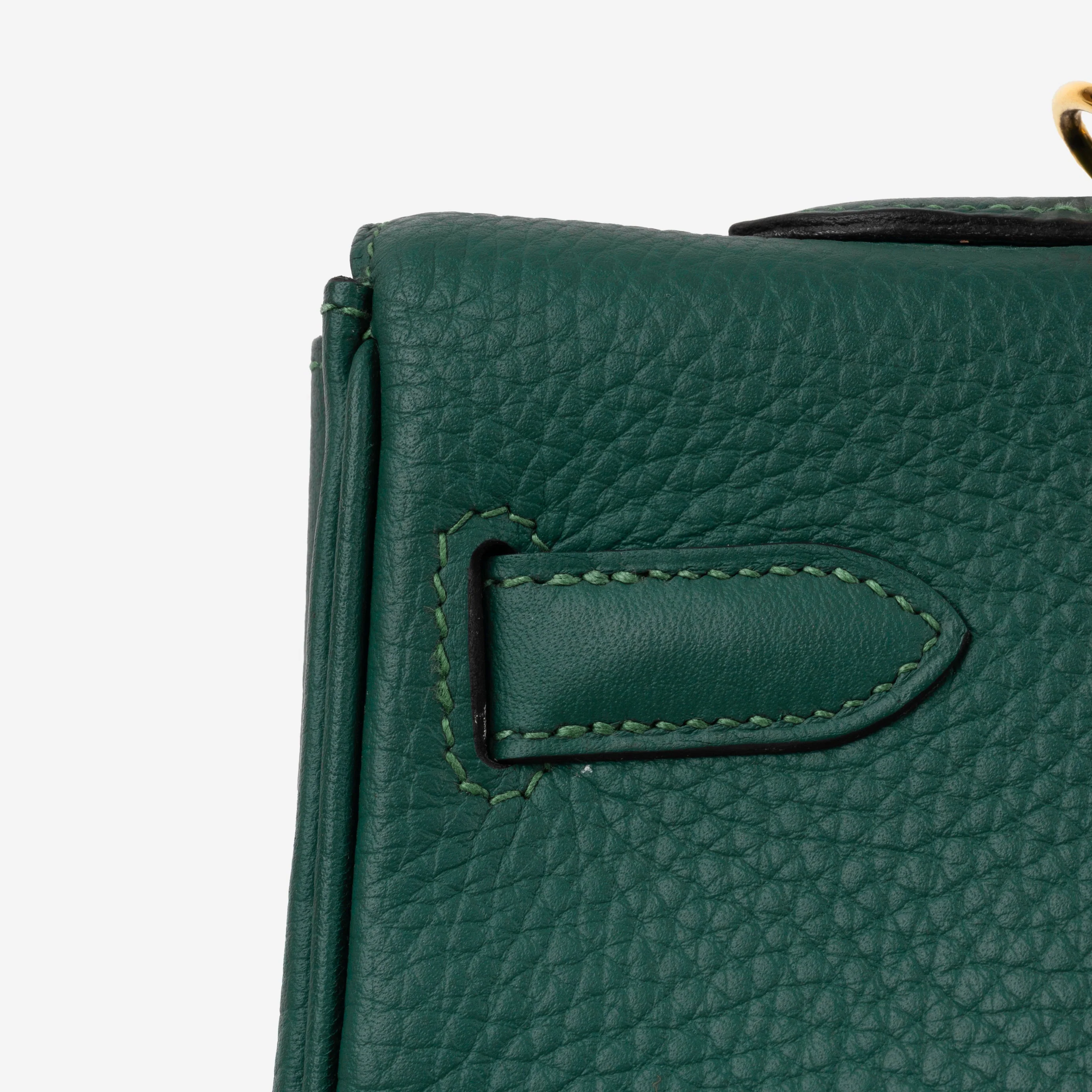 Hermès Kelly 35 - Malachite Clemence | Gold Hardware - Image 3