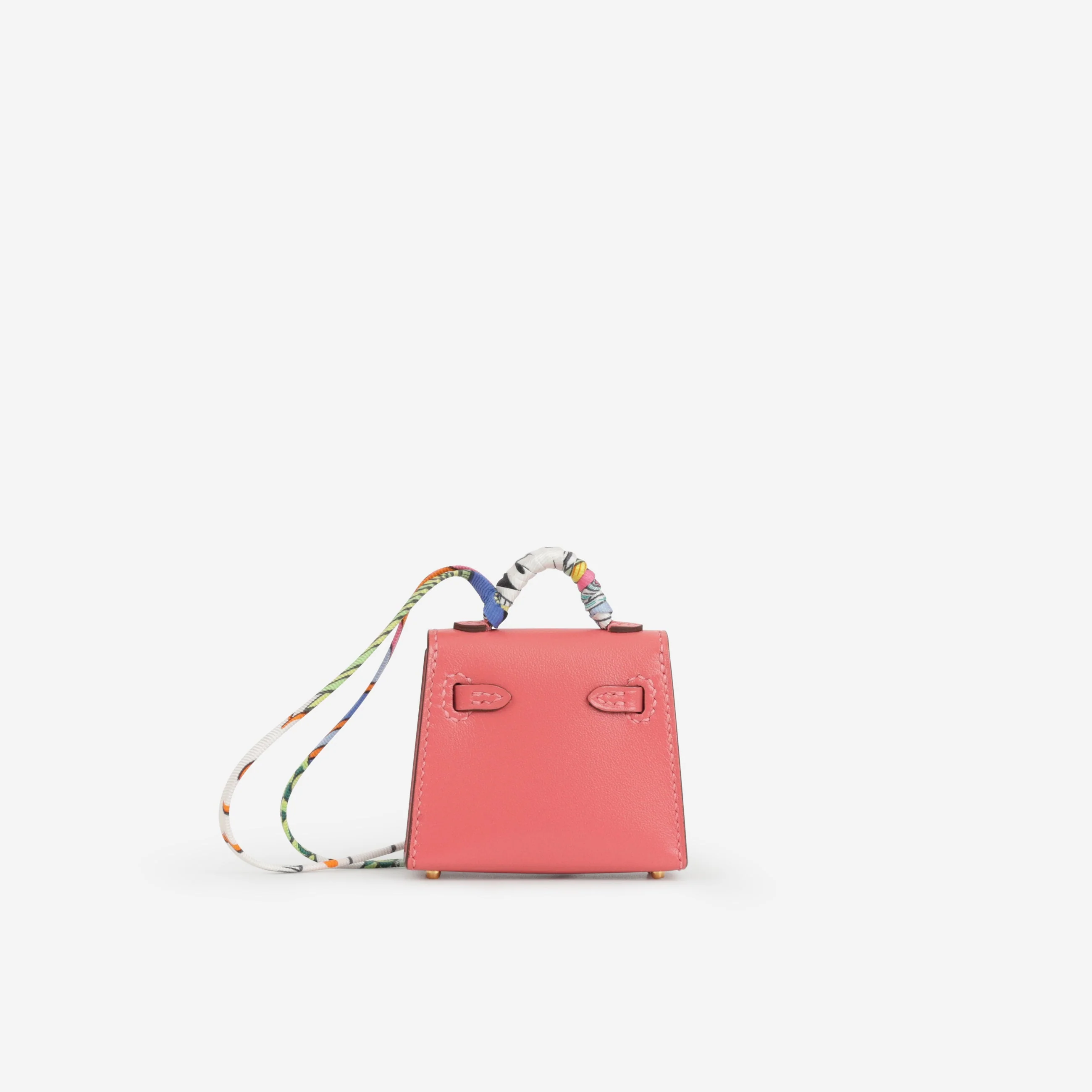 Hermès Kelly Charm - Rose Lipstick Tadelakt | Gold Hardware - Image 2
