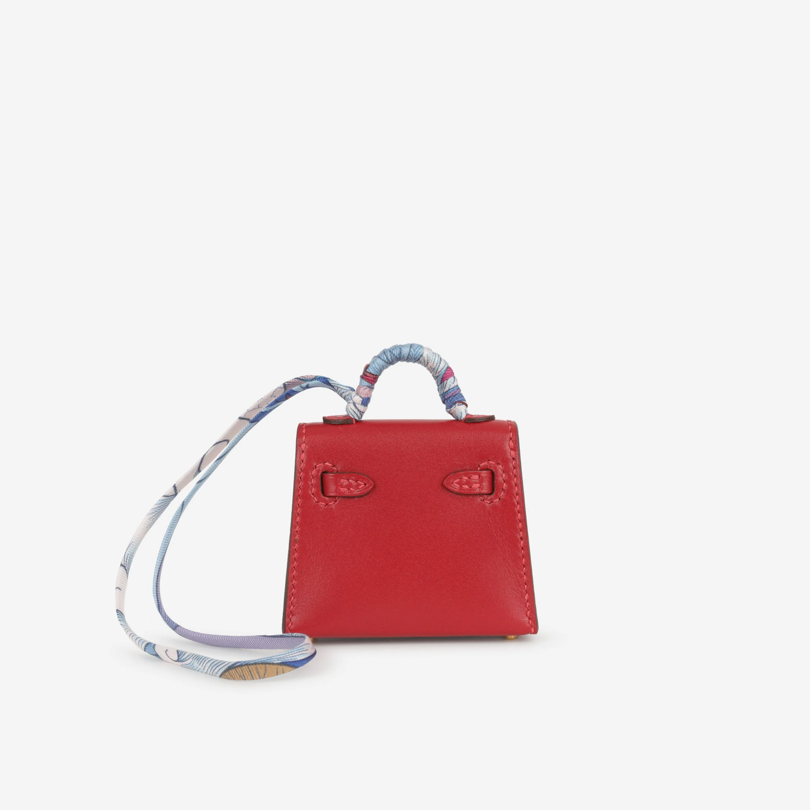 Hermès Kelly Charm - Rouge Vif Tadelakt | Gold Hardware - Image 3