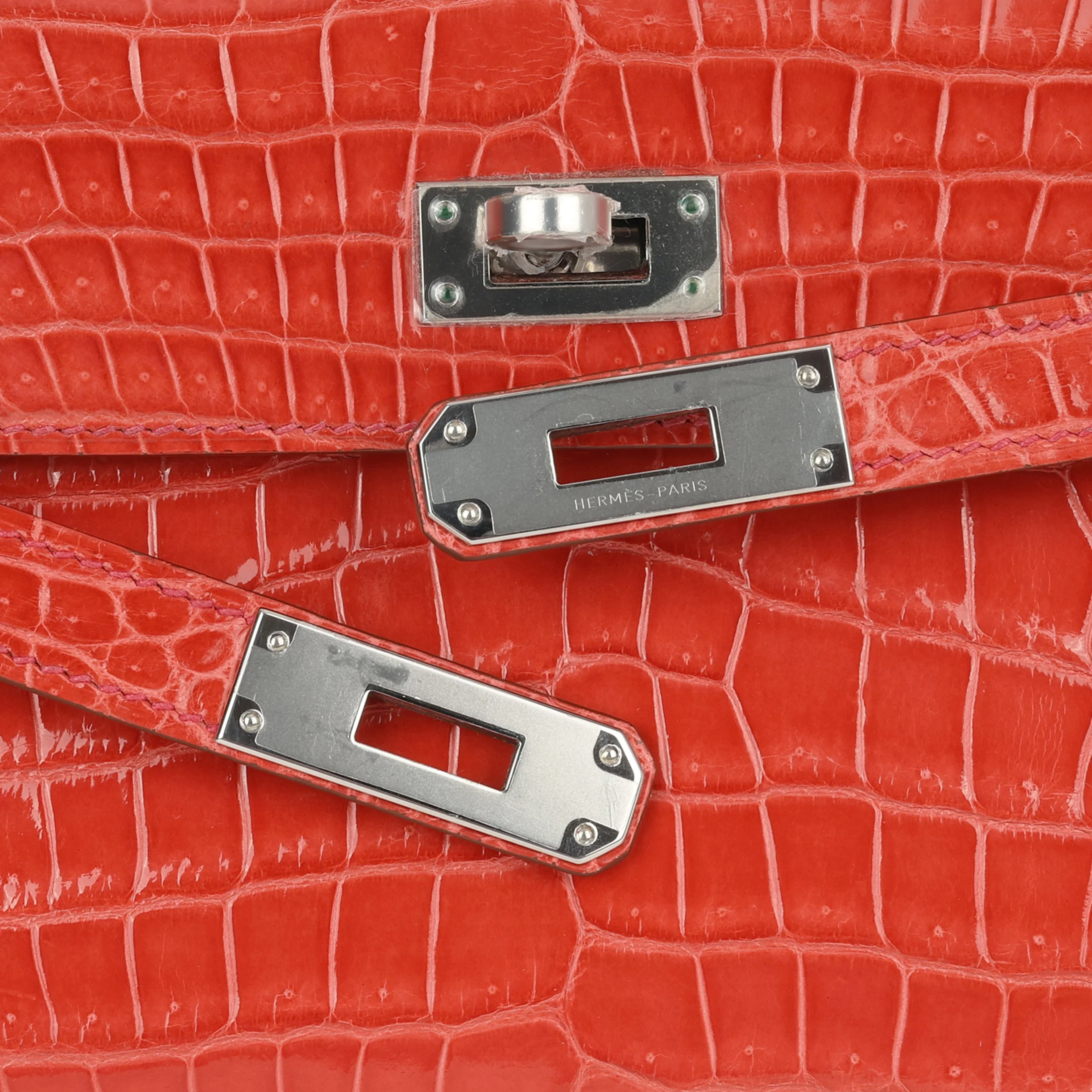 Hermès Kelly Cut - Bougainvillier Crocodile - Image 5