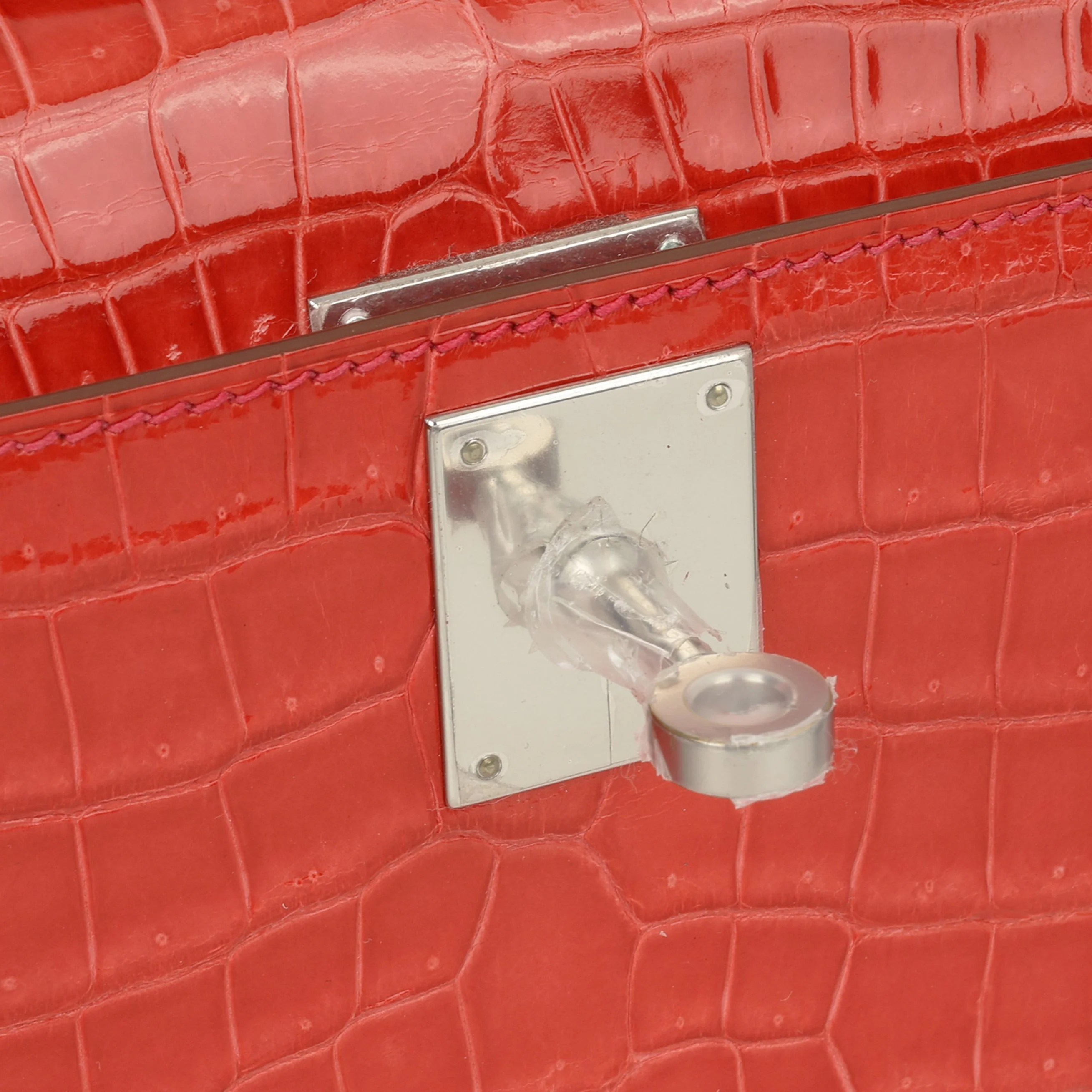 Hermès Kelly Cut - Bougainvillier Crocodile - Image 6