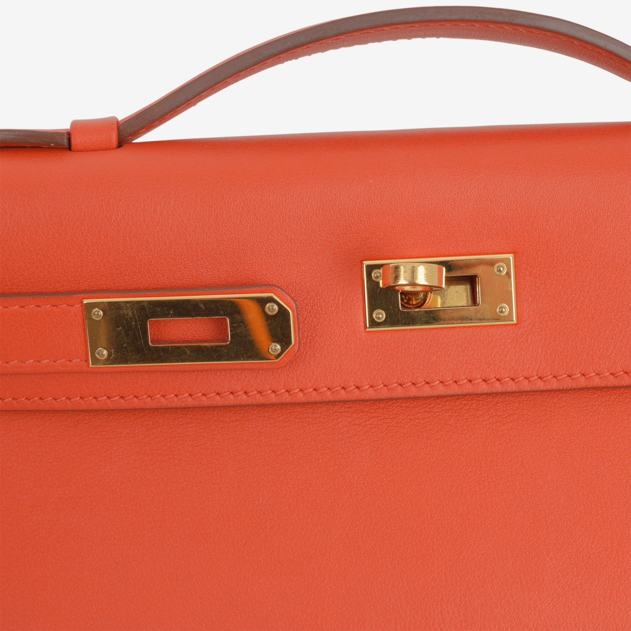 Hermès Kelly Cut - Capucines Swift | Gold Hardware - Image 6