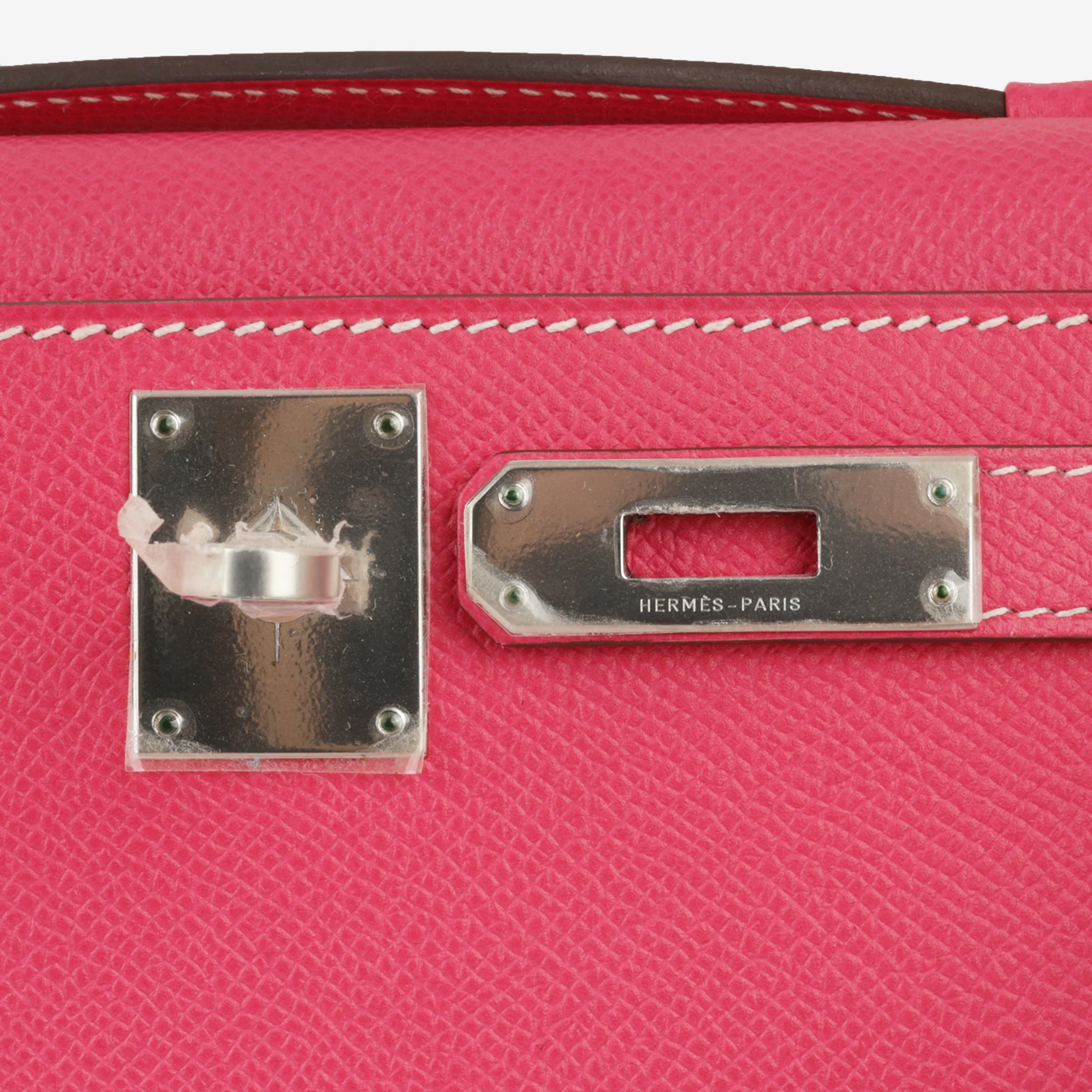 Hermès Kelly Cut - Rose Tyrien Epsom | Palladium Hardware - Image 6