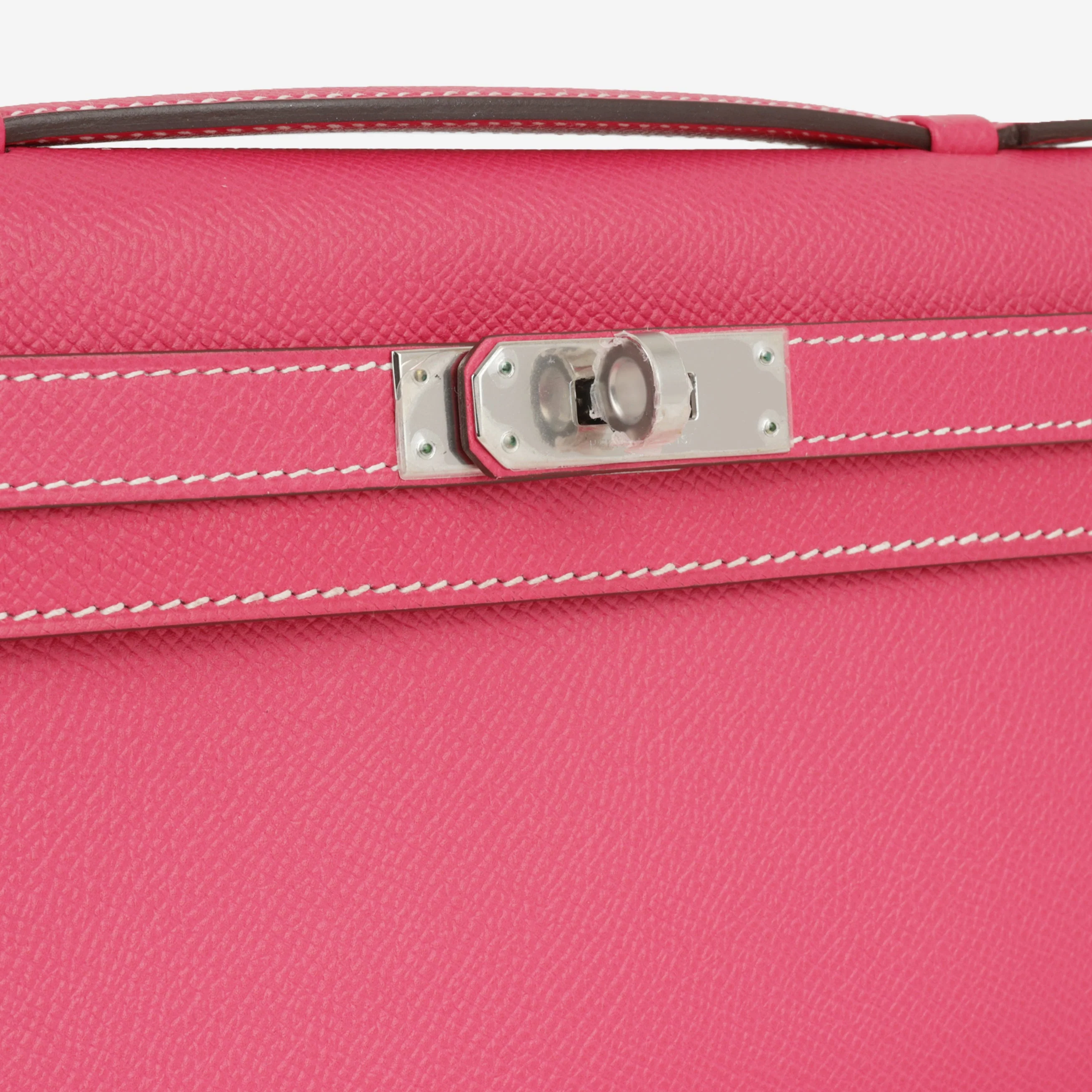 Hermès Kelly Cut - Rose Tyrien Epsom | Palladium Hardware - Image 8