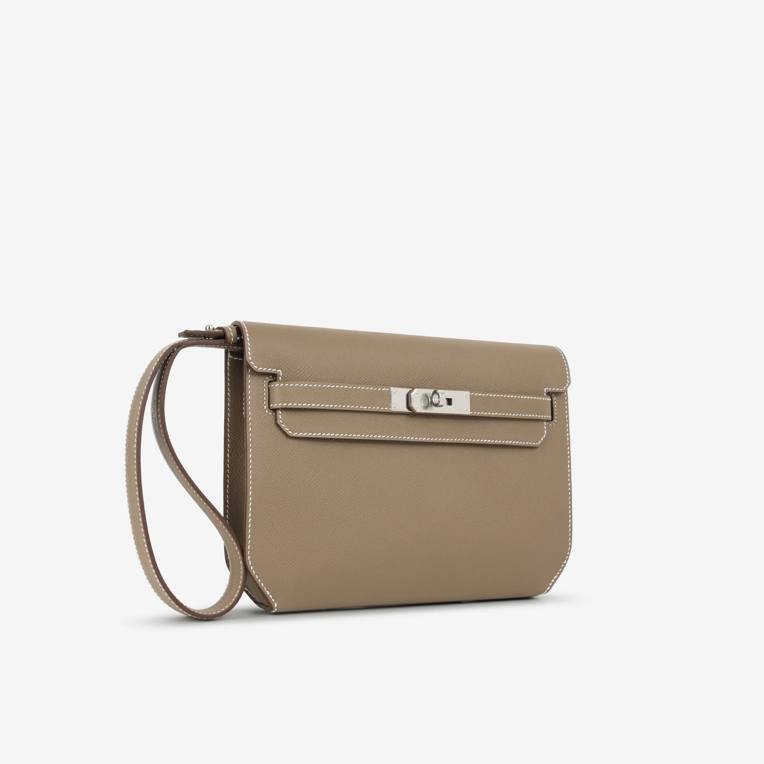 Hermès Kelly Dépêches 25 - Etoupe Epsom | Palladium Hardware - Image 2