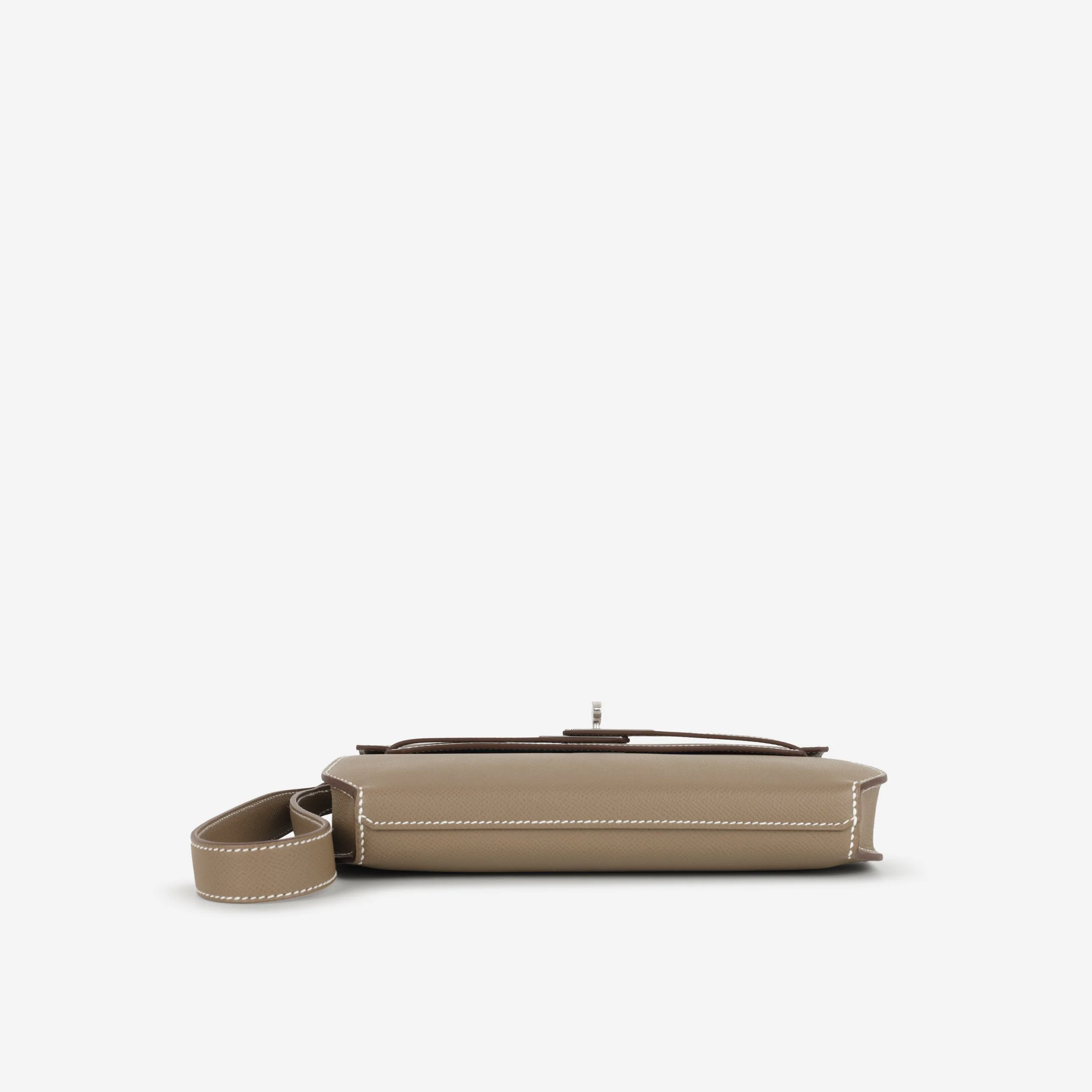 Hermès Kelly Dépêches 25 - Etoupe Epsom | Palladium Hardware - Image 4