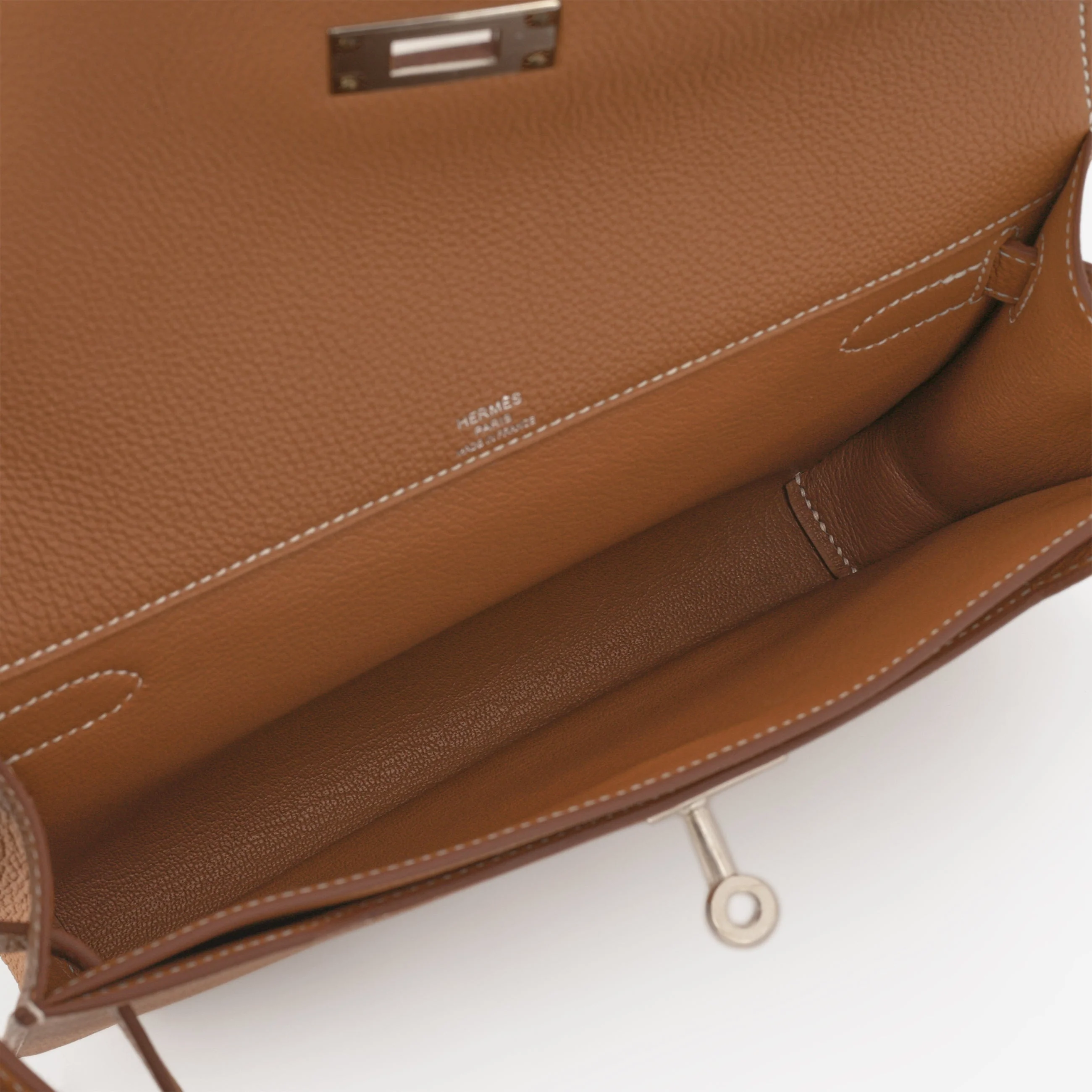 Hermès Kelly Dépêches 25 - Gold Togo | Palladium Hardware - Image 7