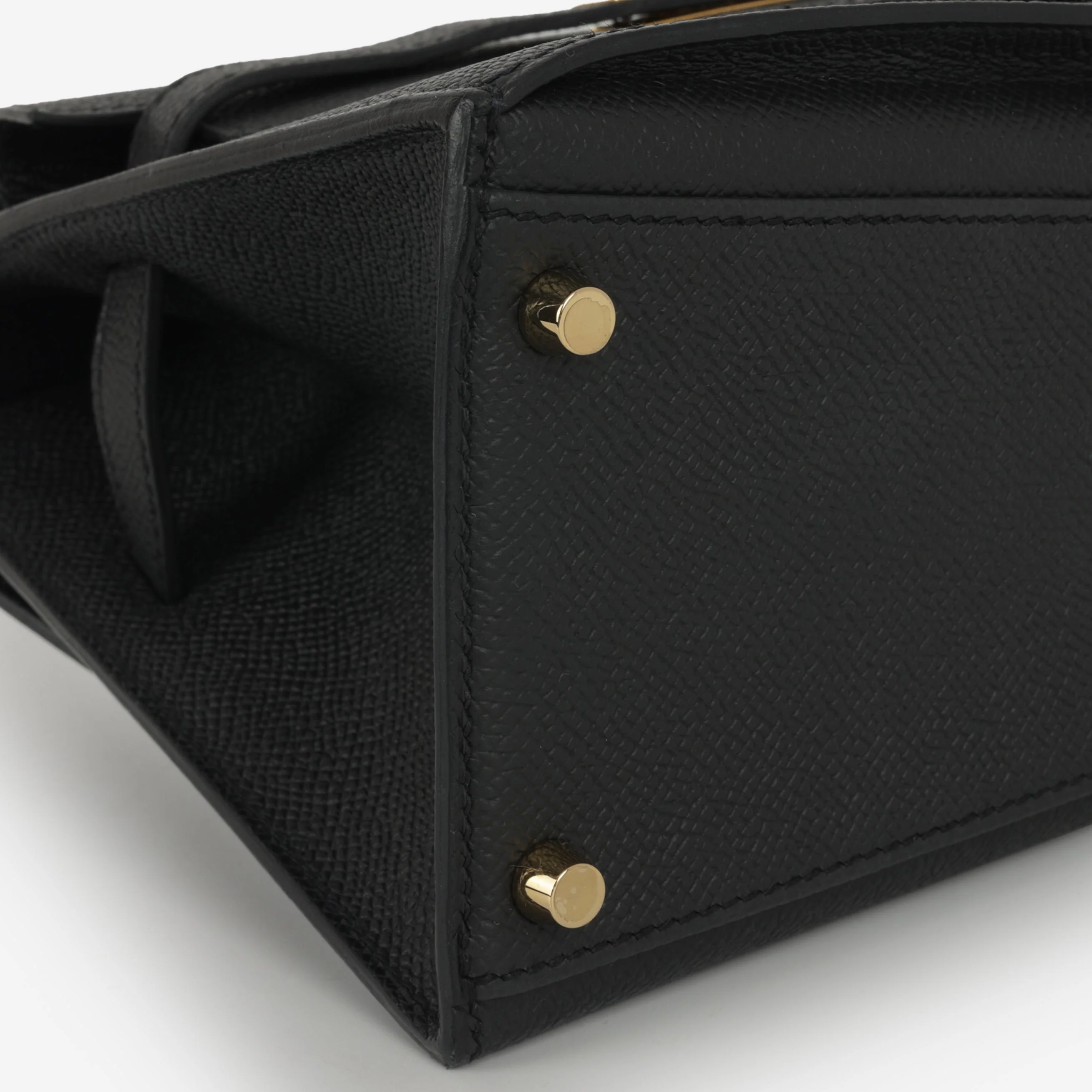 Hermès Kelly Desordre - Black Epsom | Gold Hardware - Image 6