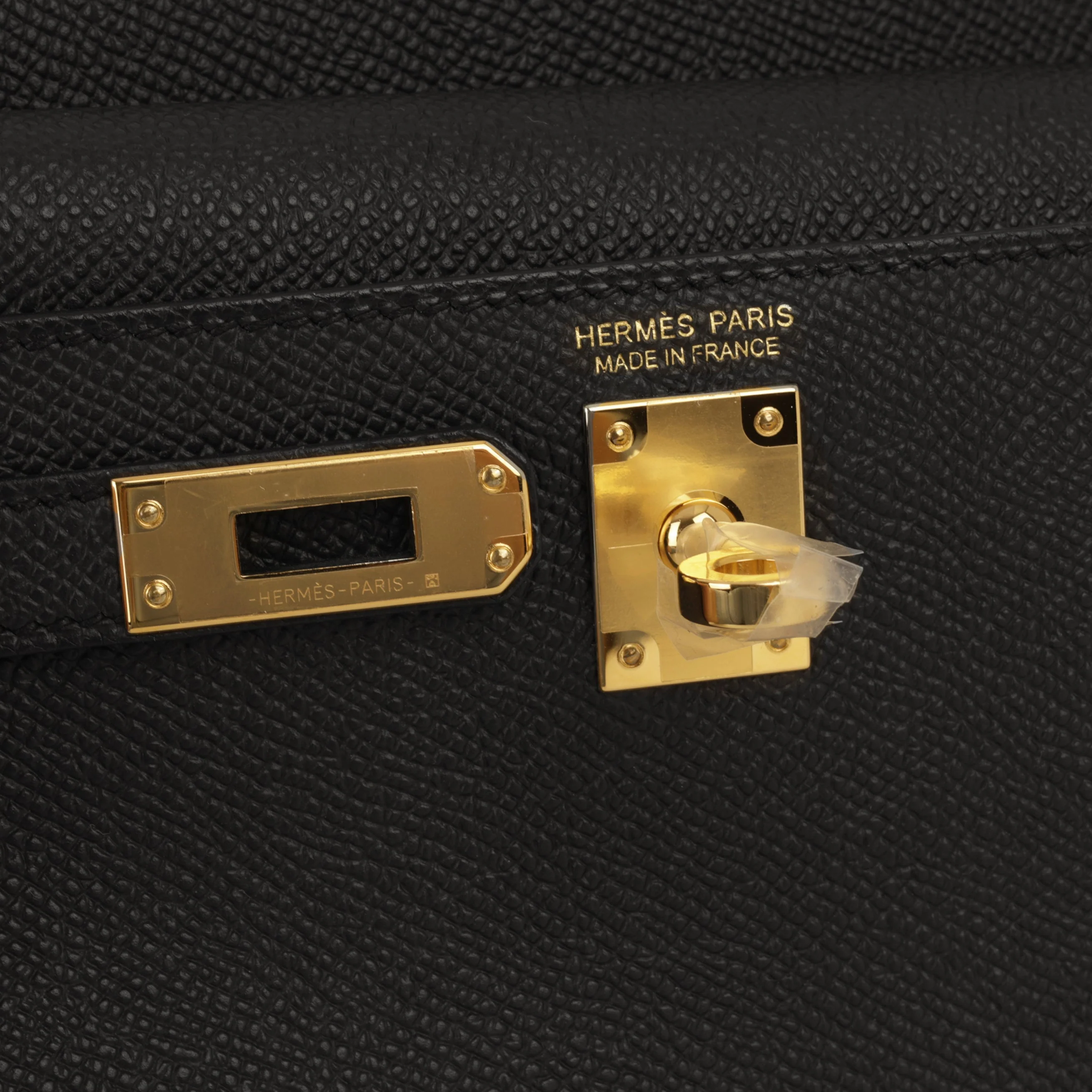 Hermès Kelly Desordre - Black Epsom | Gold Hardware - Image 8