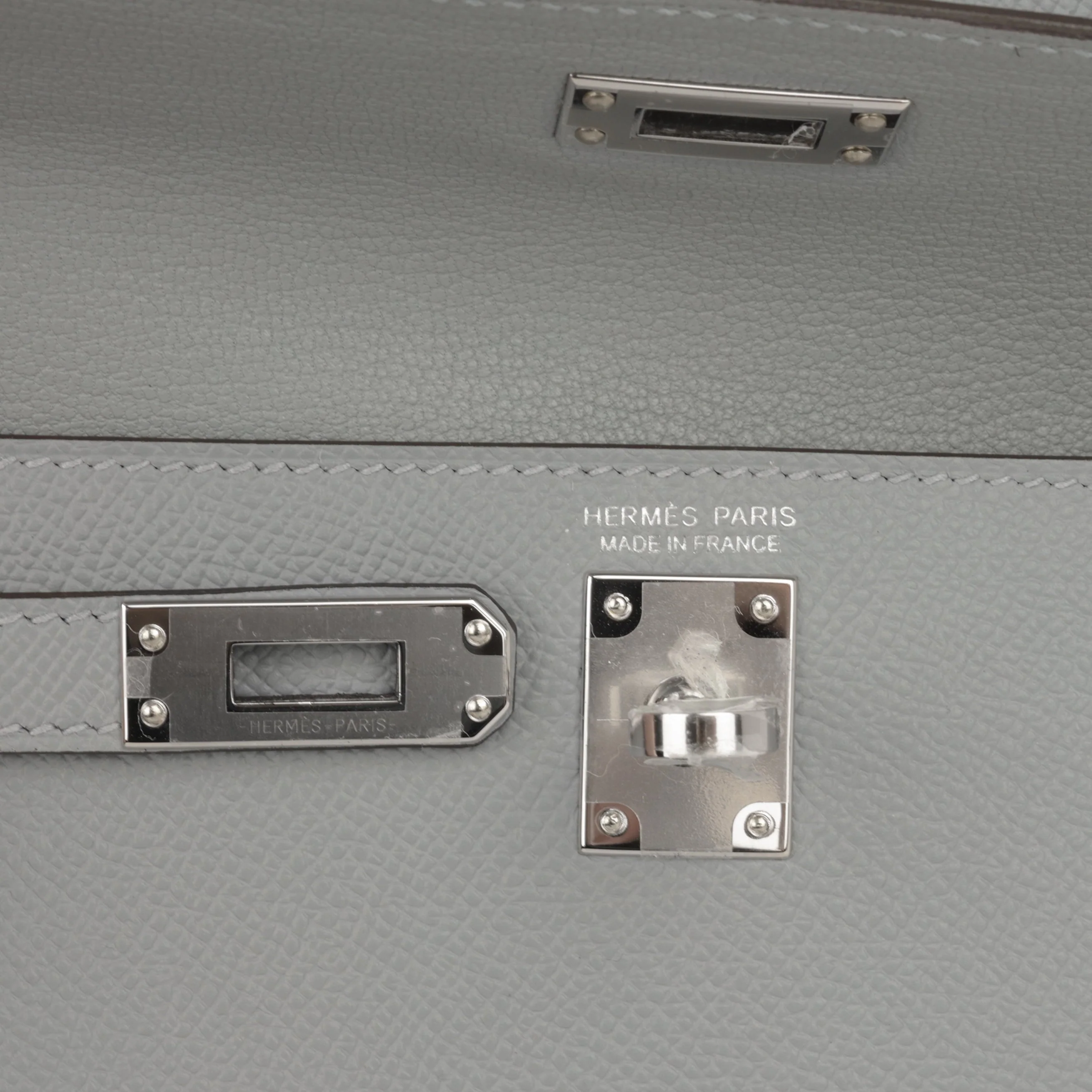 Hermès Kelly Desordre - Gris Pantin Epsom | Palladium Hardware - Image 10
