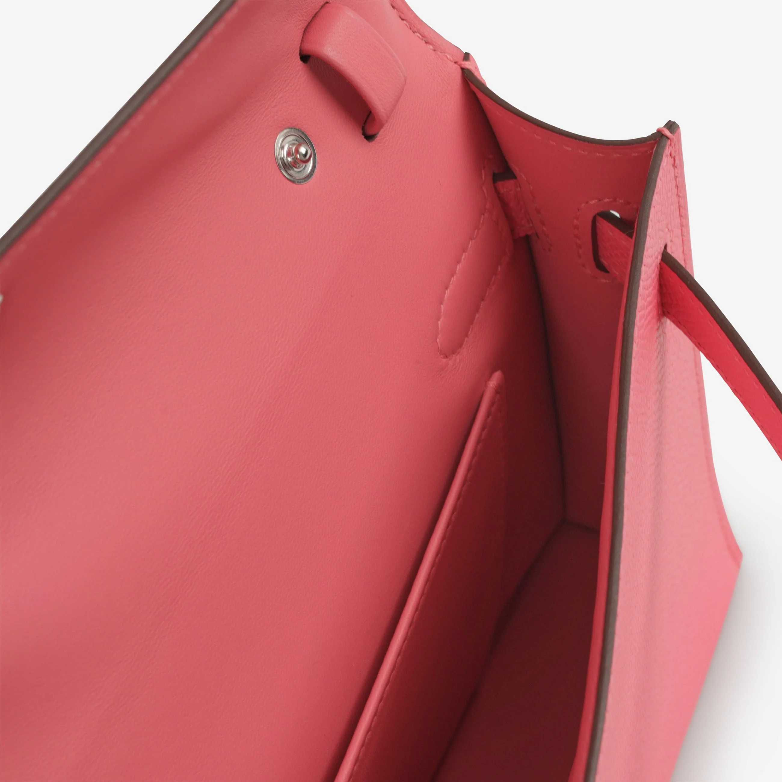 Hermès Kelly Elan - Rose Azalee Epsom | Palladium Hardware - Image 6