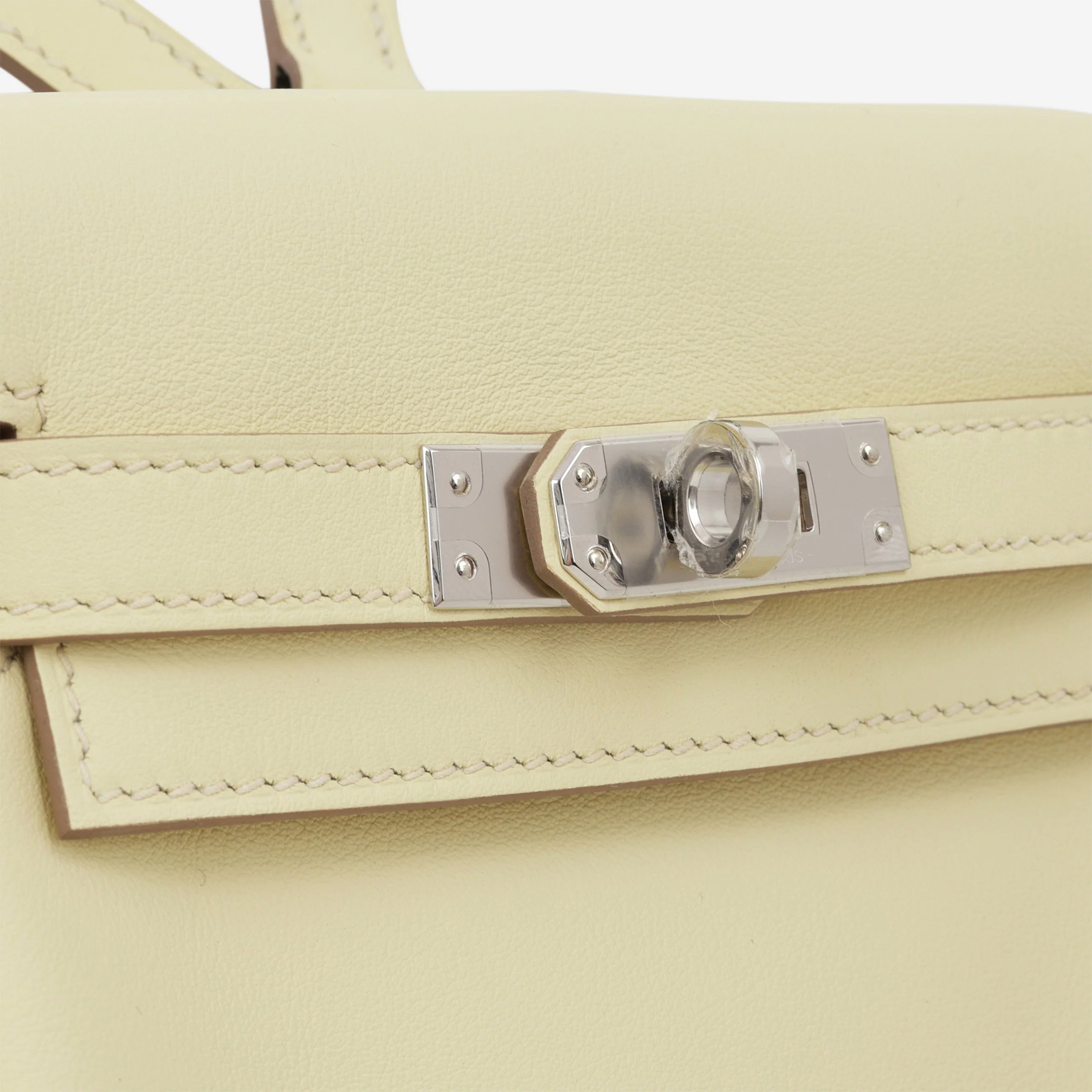 Hermès Kelly Jump Backpack - Jaune Milton Swift | Palladium Hardware - Image 6
