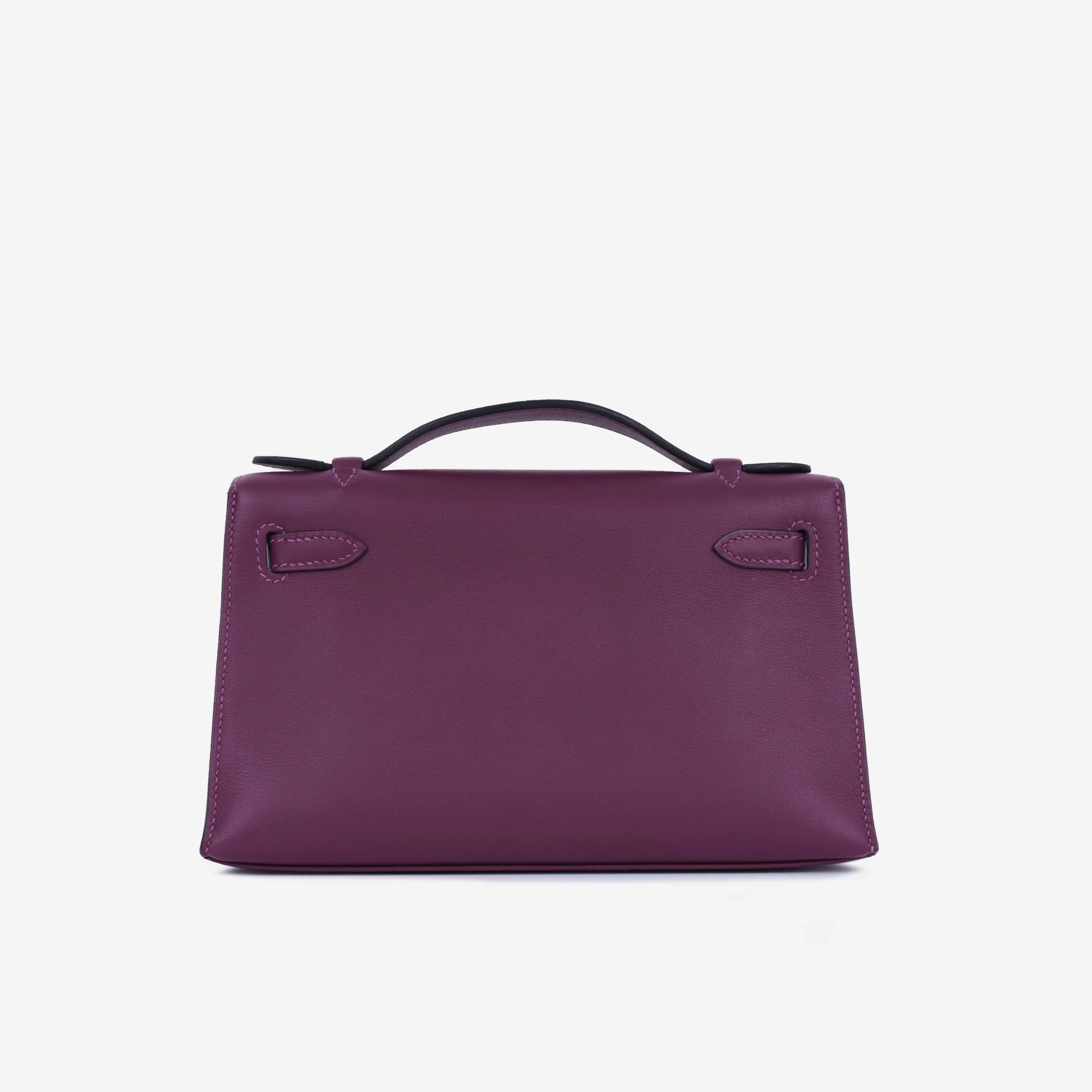 Hermès Kelly Pochette - Anemone Swift | Palladium Hardware - Image 4