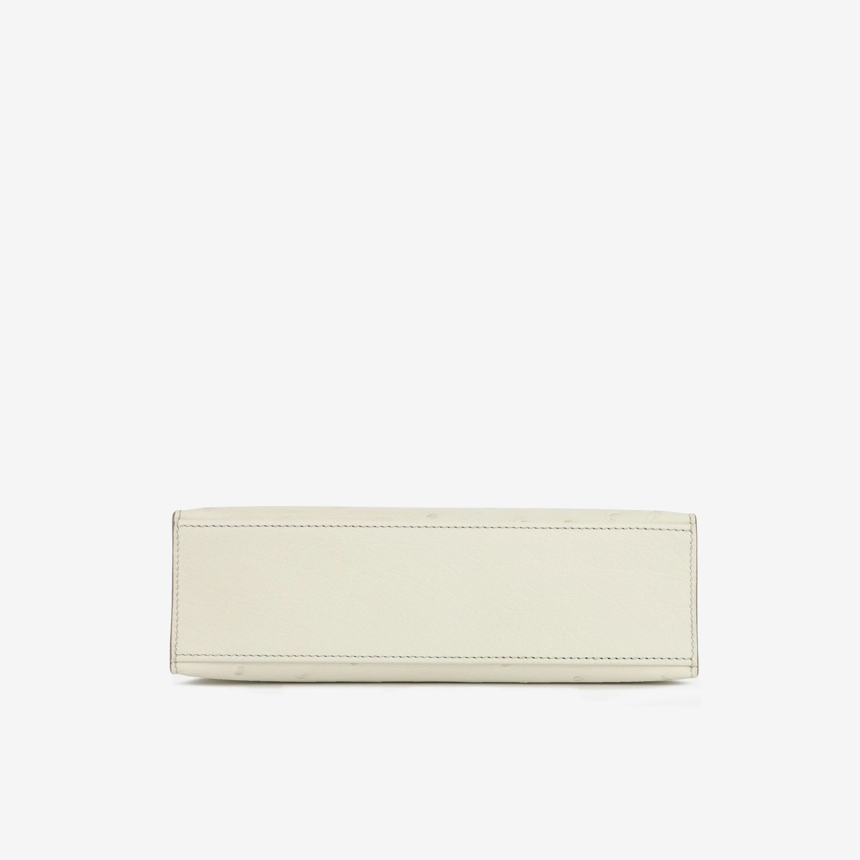 Hermès Kelly Pochette - Beton Ostrich | Palladium Hardware (NWT) - Image 4