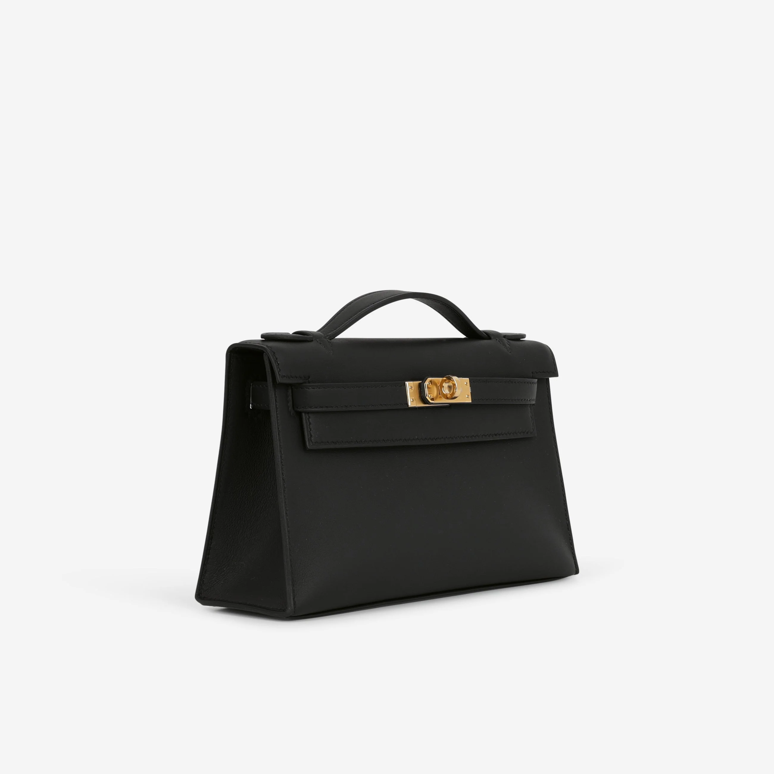 Hermès Kelly Pochette - Black Swift | Gold Hardware - Image 2