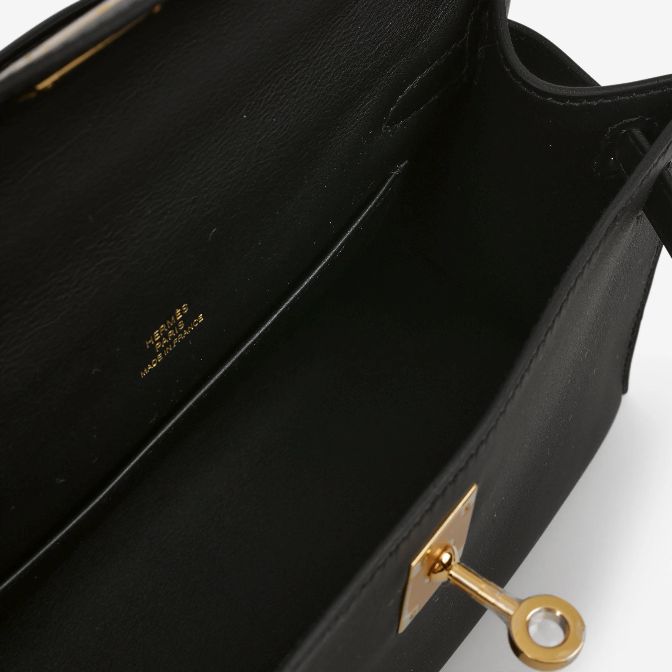Hermès Kelly Pochette - Black Swift | Gold Hardware - Image 6