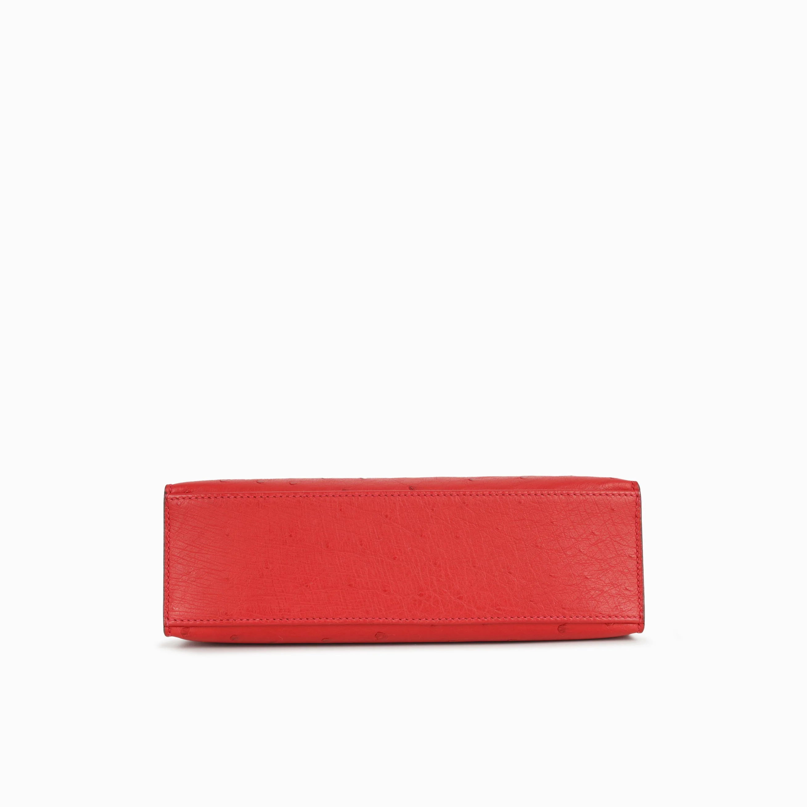 Hermès Kelly Pochette - Rouge Vif Ostrich | Gold Hardware - Image 4