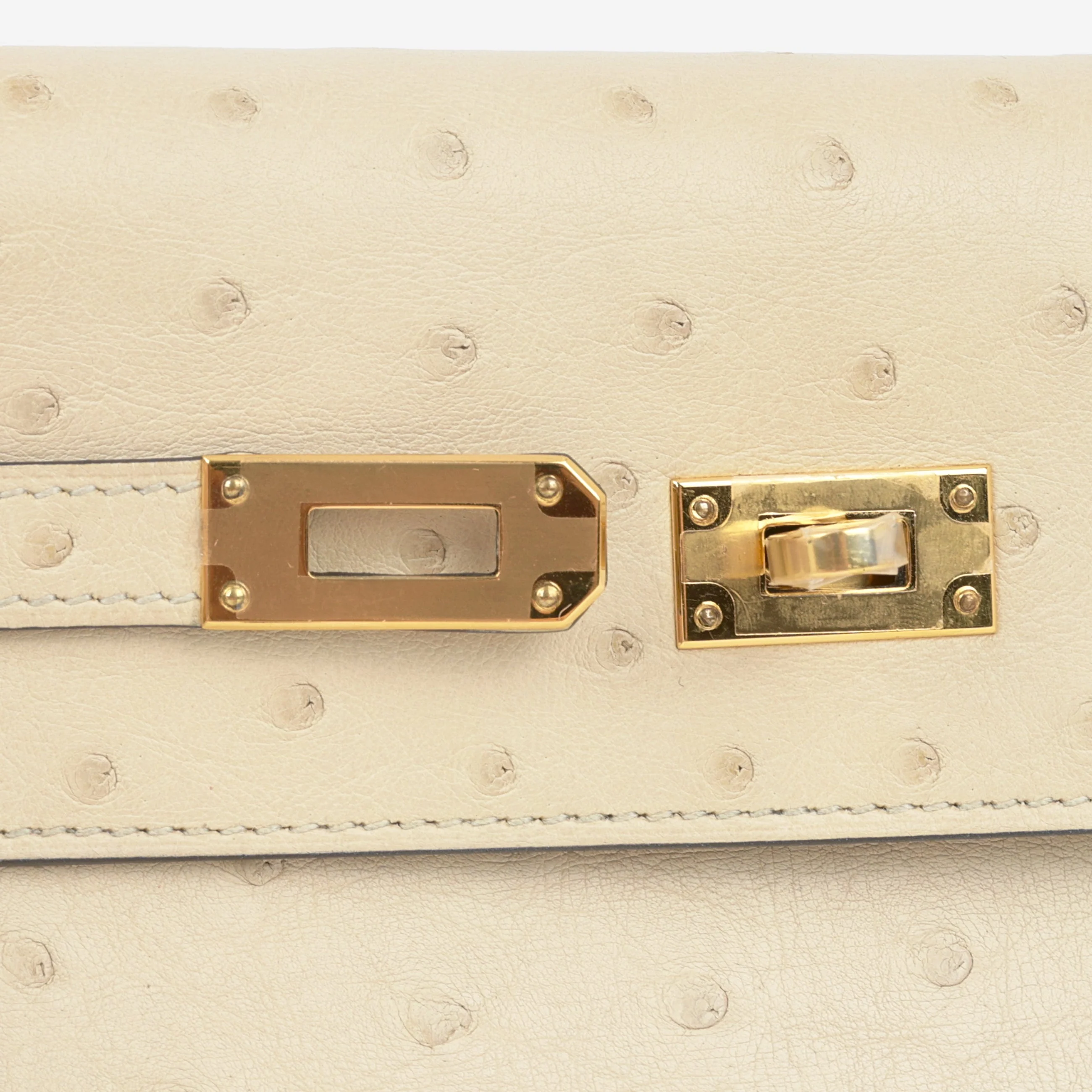 Hermès Kelly To Go - Parchemin Ostrich | Gold Hardware - Image 7
