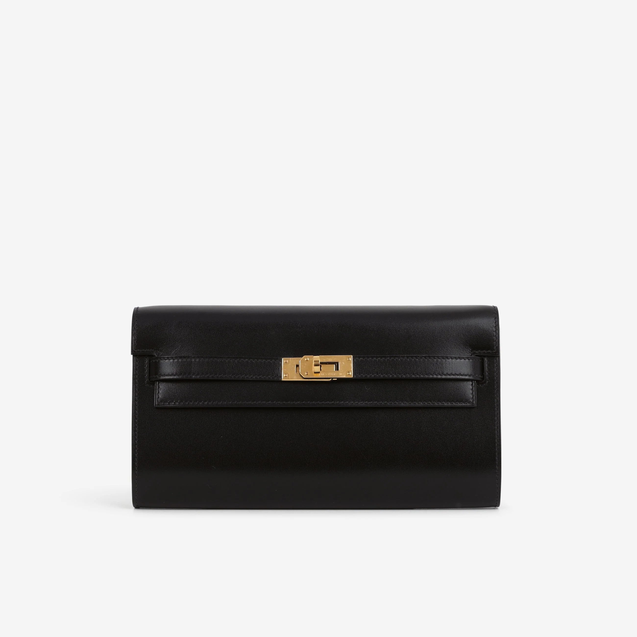 Hermès Kelly To Go Wallet - Black Box Calf | Gold Hardware - Image 2