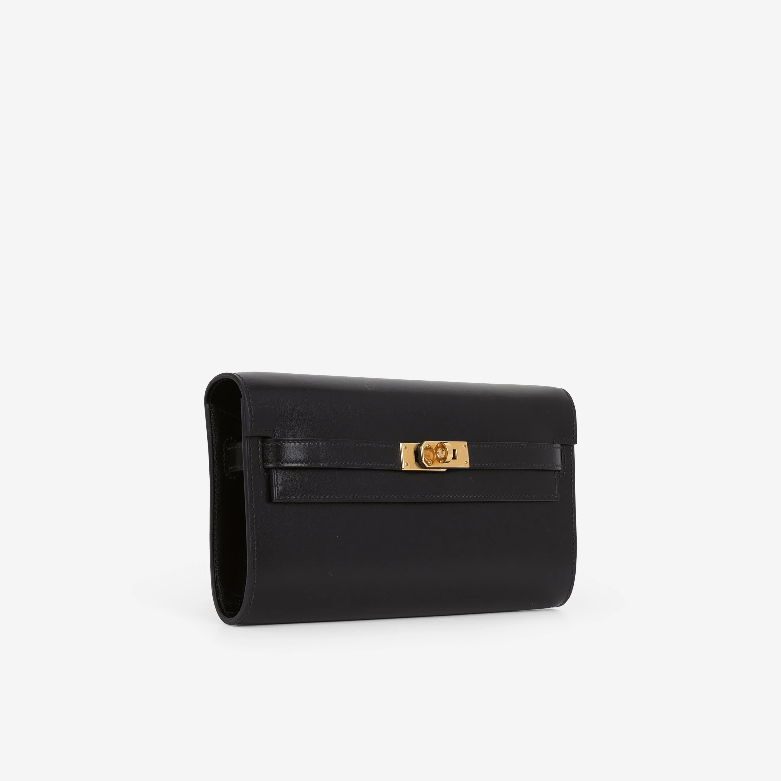 Hermès Kelly To Go Wallet - Black Box Calf | Gold Hardware - Image 3
