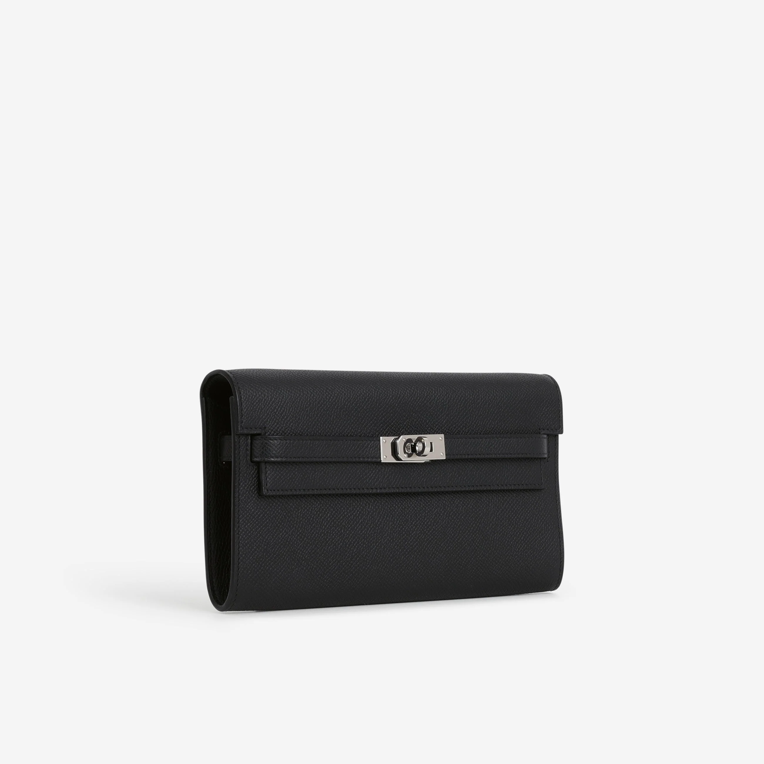 Hermès Kelly To Go Wallet - Black Epsom | Palladium Hardware - Image 3