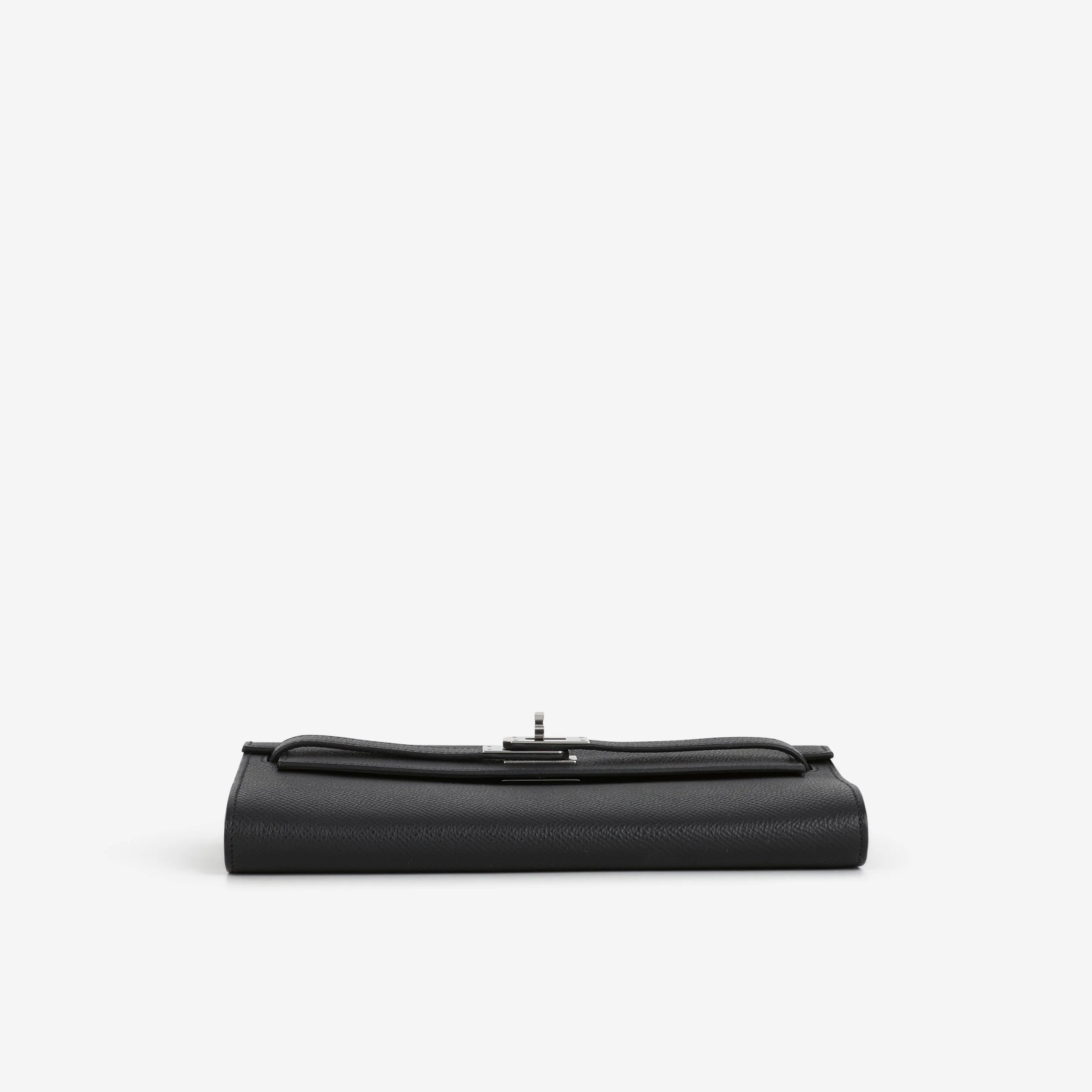 Hermès Kelly To Go Wallet - Black Epsom | Palladium Hardware - Image 5