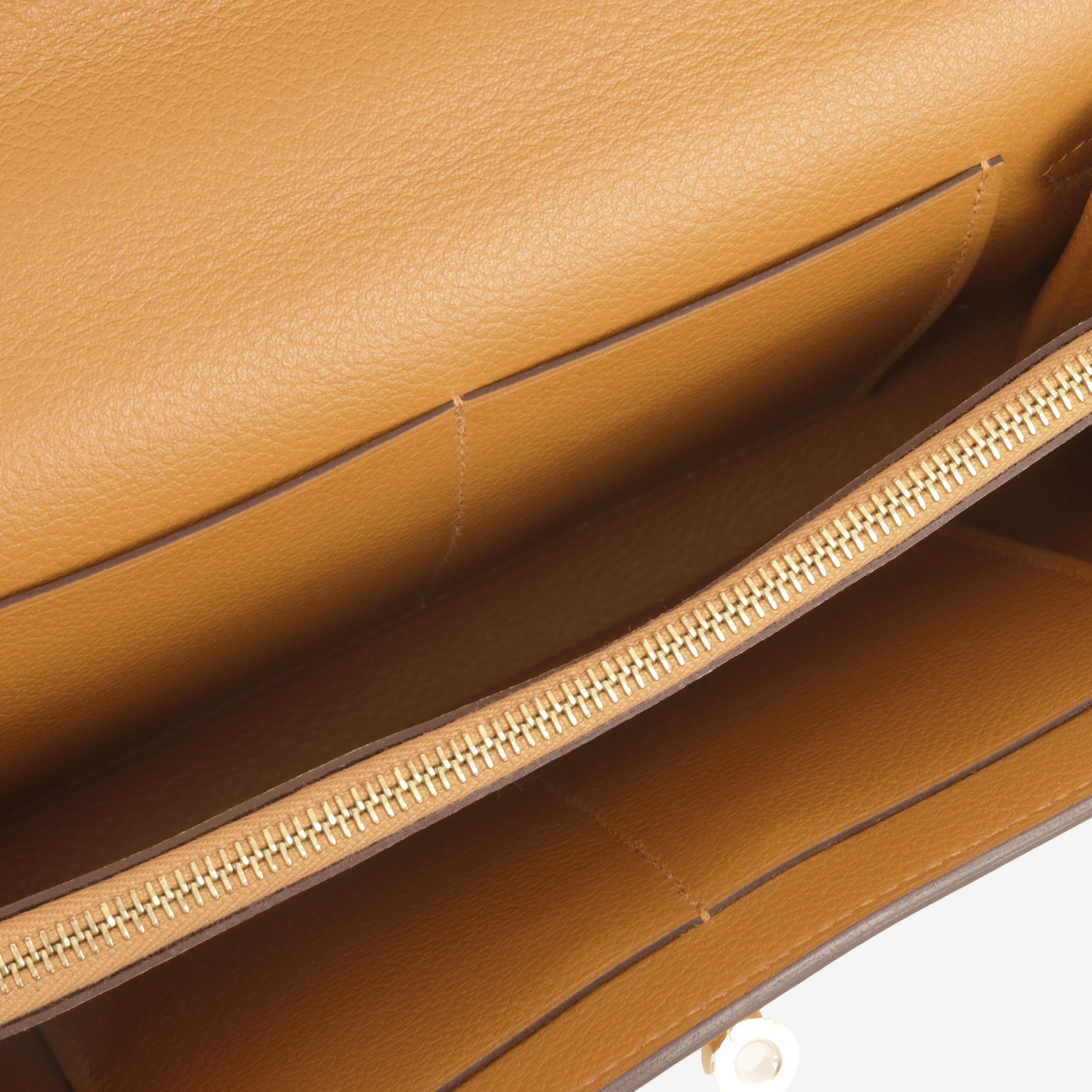 Hermès Kelly To Go Wallet - Caramel Evercolor | Gold Hardware - Image 9