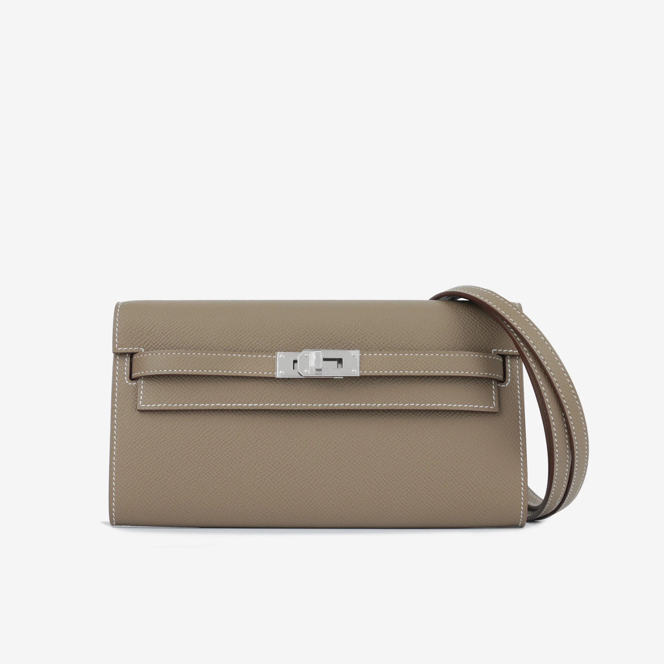 Hermès Kelly To Go Wallet - Etoupe Epsom | Palladium Hardware - Image 2