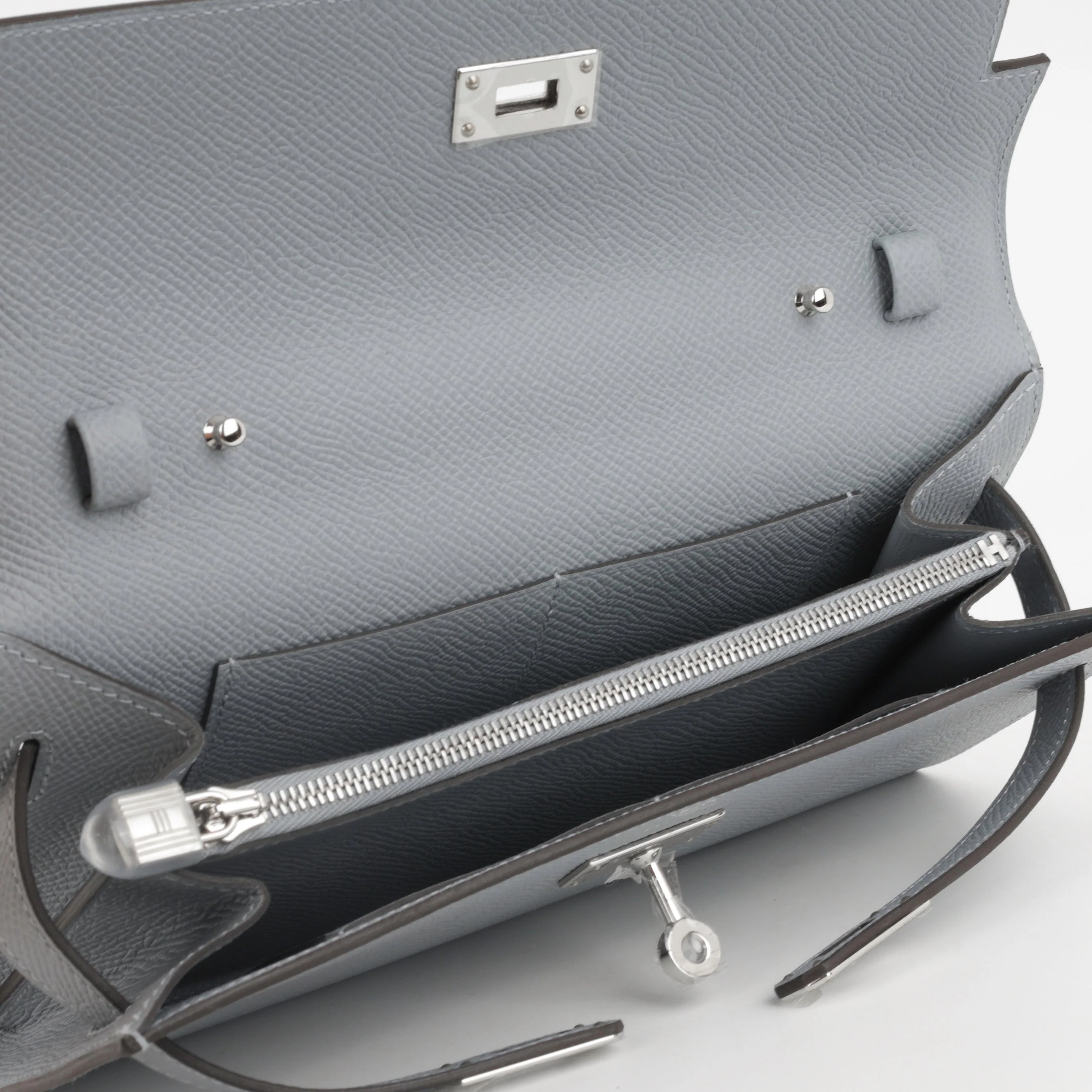 Hermès Kelly To Go Wallet - Gris Pantin Epsom | Palladium Hardware - Image 5