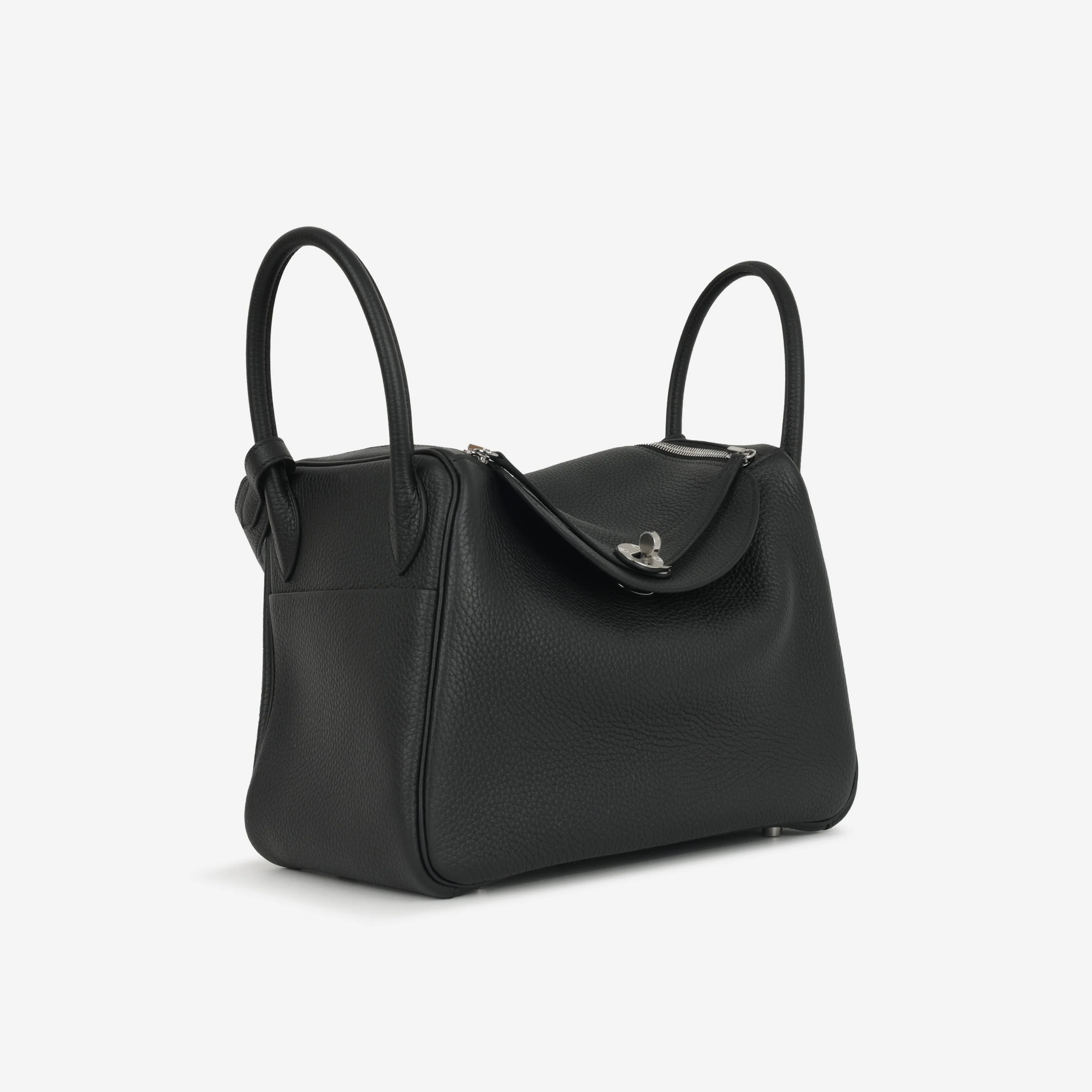 Hermès Lindy 30 - Noir Clemence - Palladium Hardware - Image 2