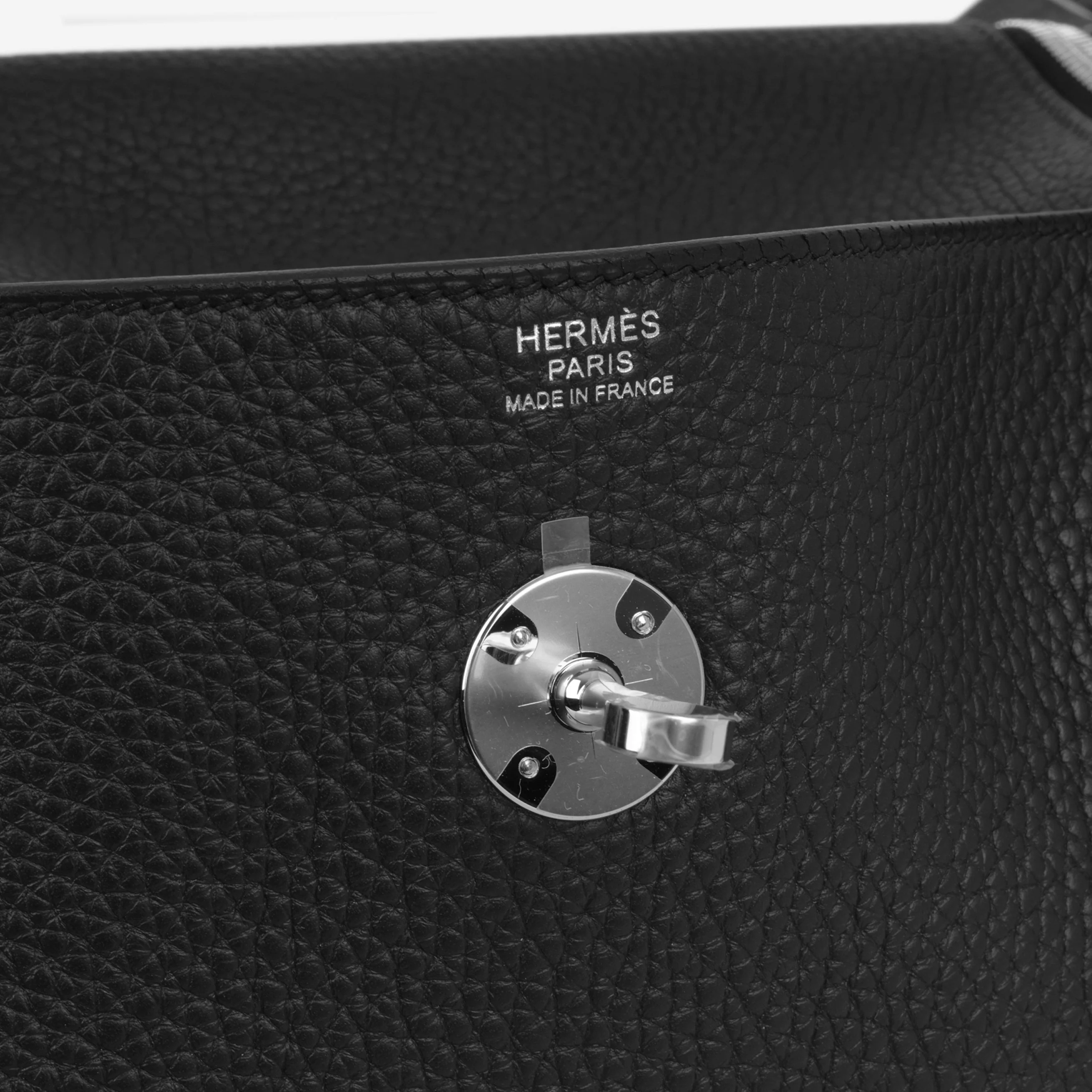 Hermès Lindy 30 - Noir Clemence - Palladium Hardware - Image 8