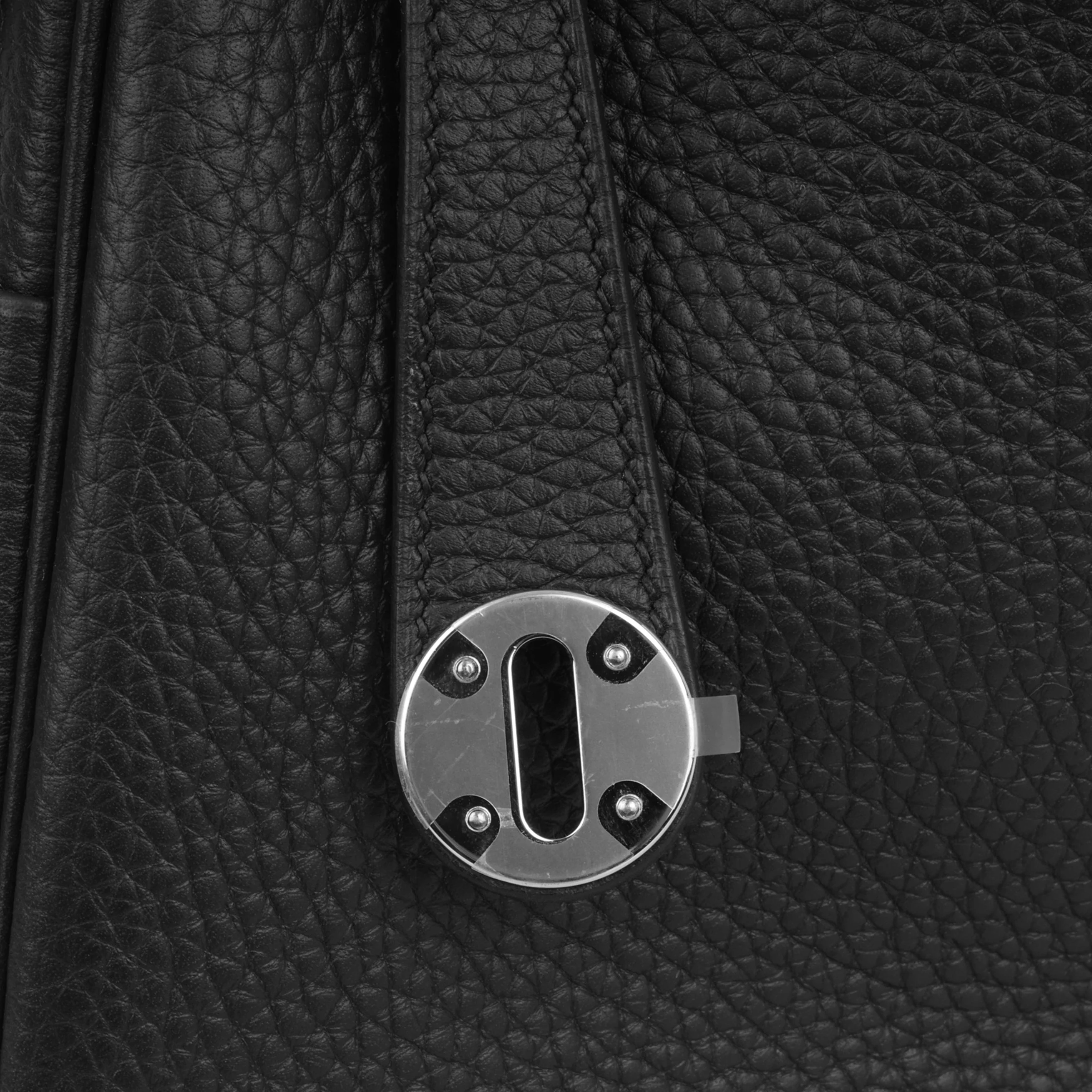 Hermès Lindy 30 - Noir Clemence - Palladium Hardware - Image 9