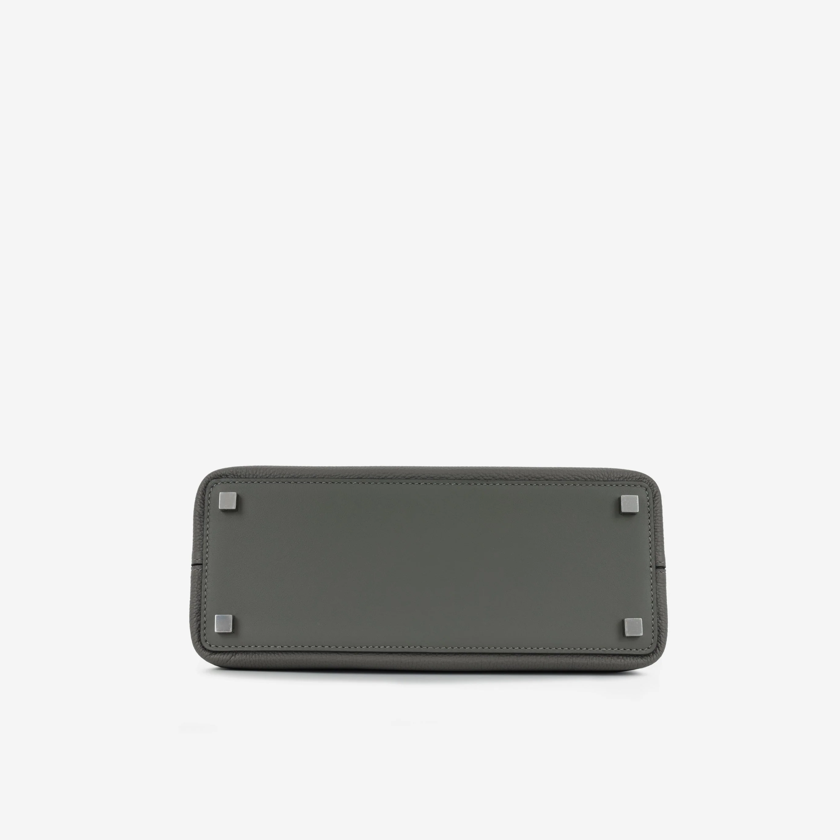 Hermès Medor Bag - Gris Meyer Togo / Swift | Palladium Hardware - Image 4