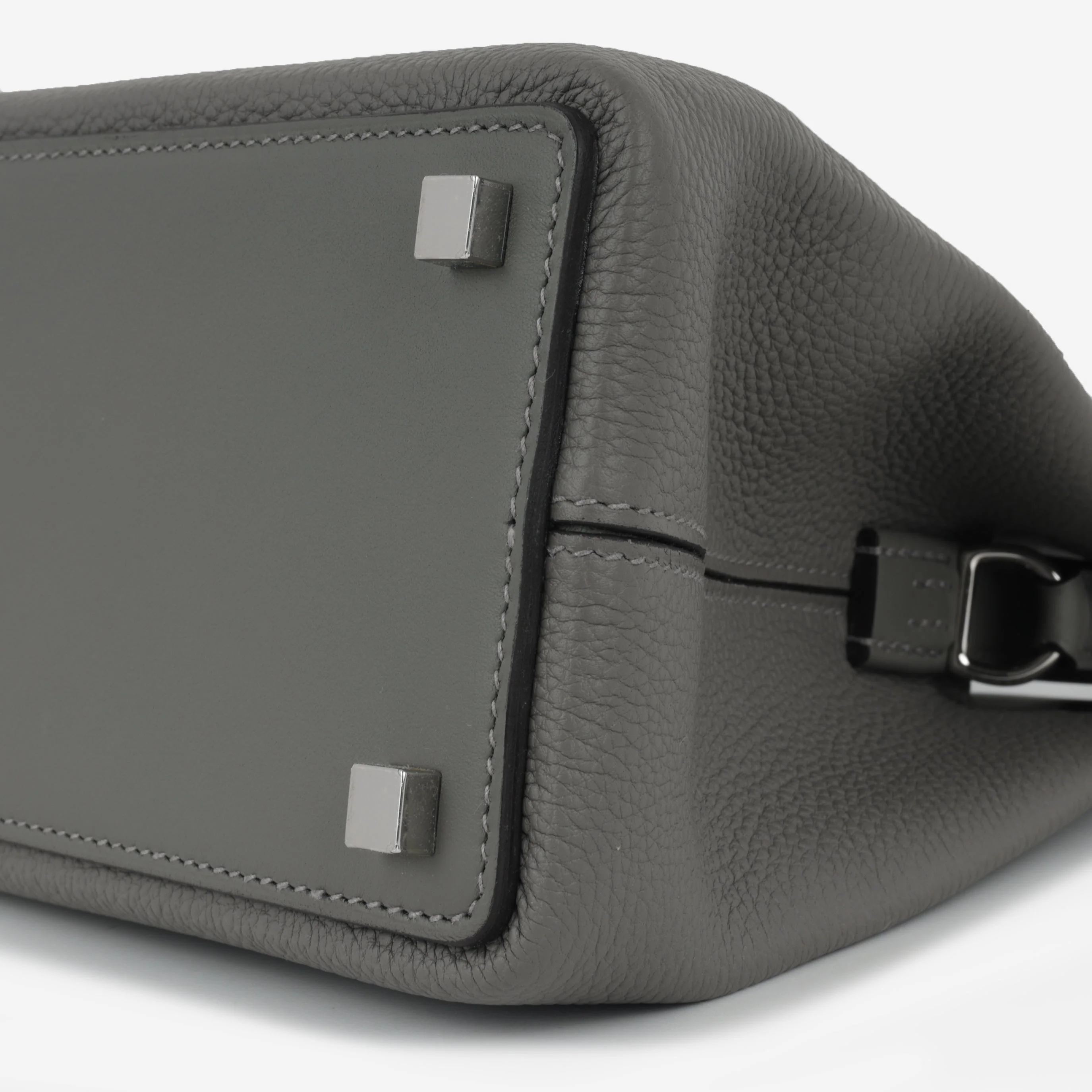 Hermès Medor Bag - Gris Meyer Togo / Swift | Palladium Hardware - Image 5