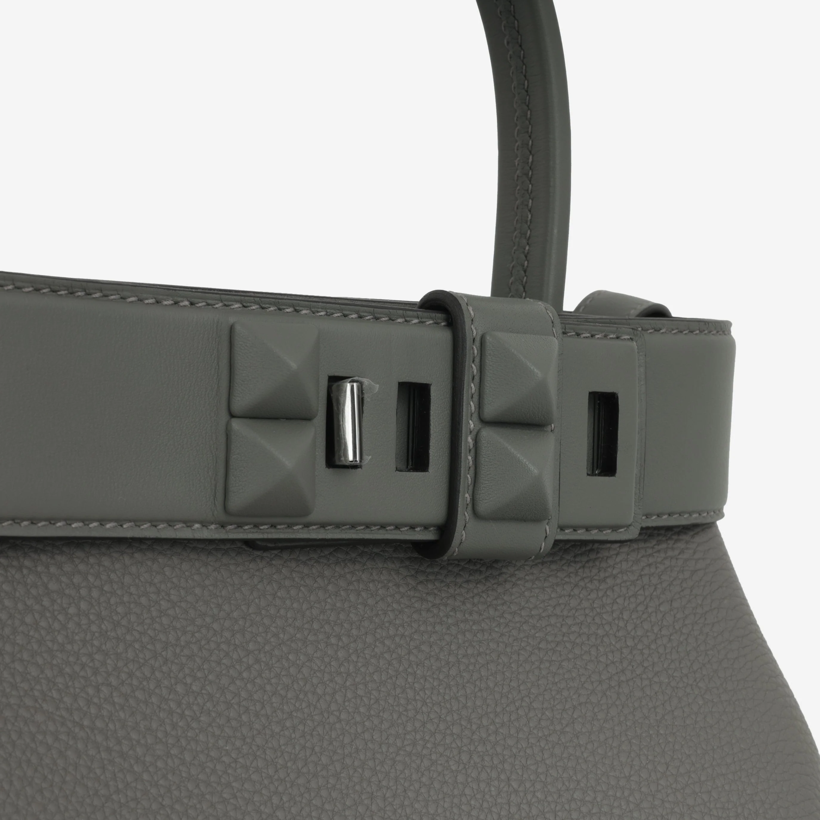 Hermès Medor Bag - Gris Meyer Togo / Swift | Palladium Hardware - Image 7
