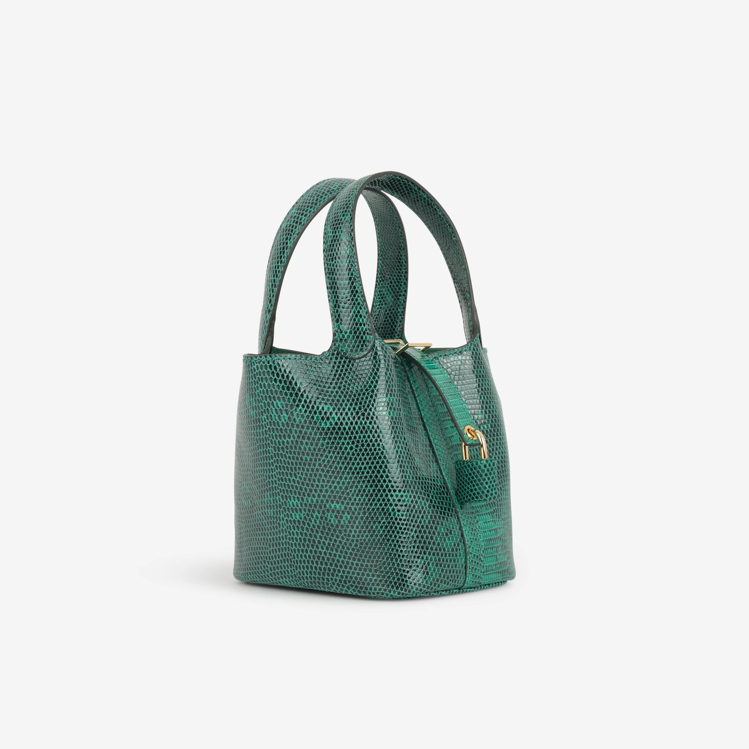 Hermès Micro Picotin 14 - Vert Vertigo Lizard | Gold Hardware - Image 2