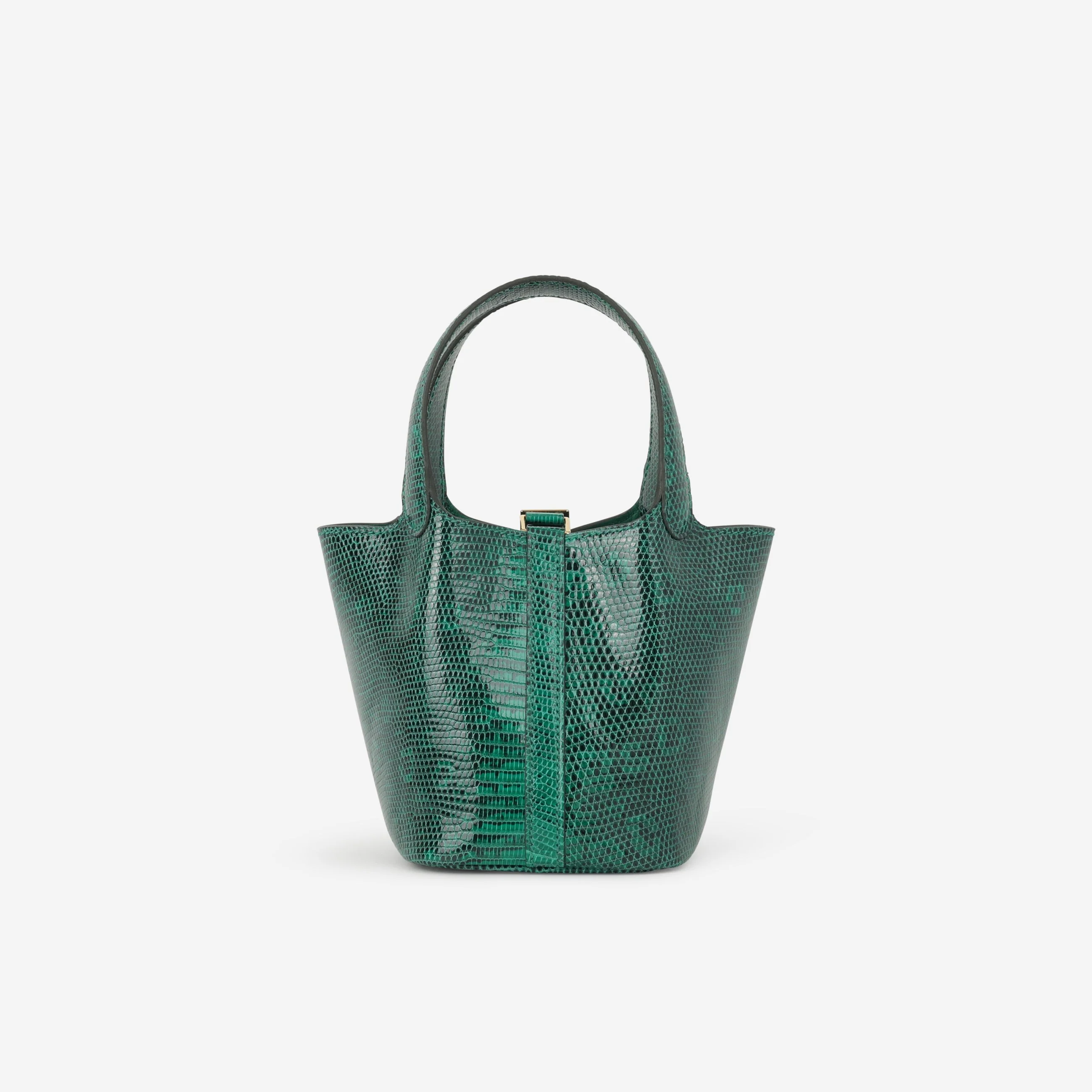Hermès Micro Picotin 14 - Vert Vertigo Lizard | Gold Hardware - Image 3