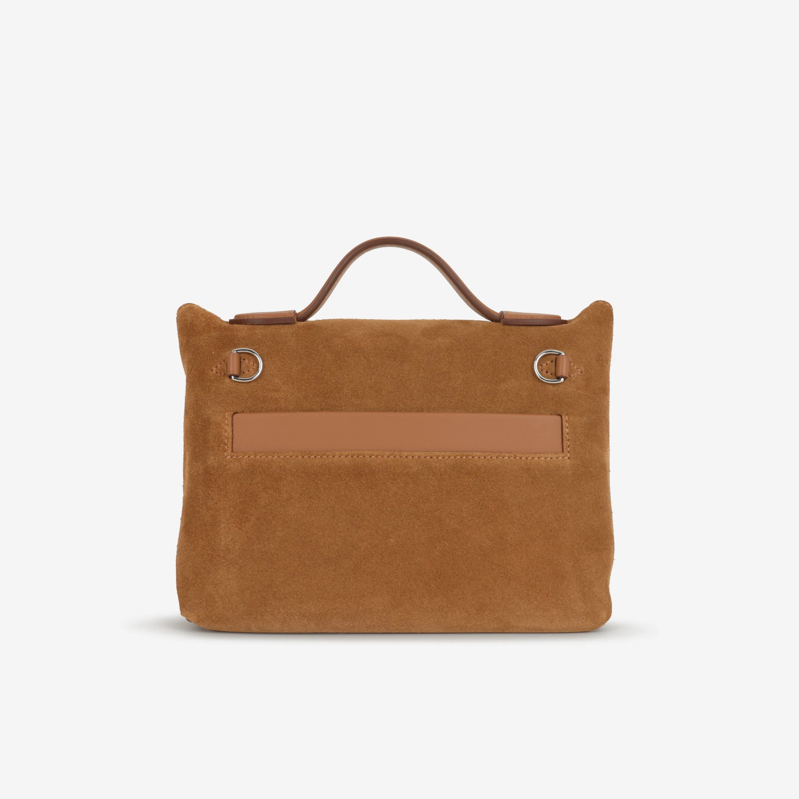 Hermès Mini 24/24 - Gold Grizzly Swift  | Palladium Hardware - Image 4
