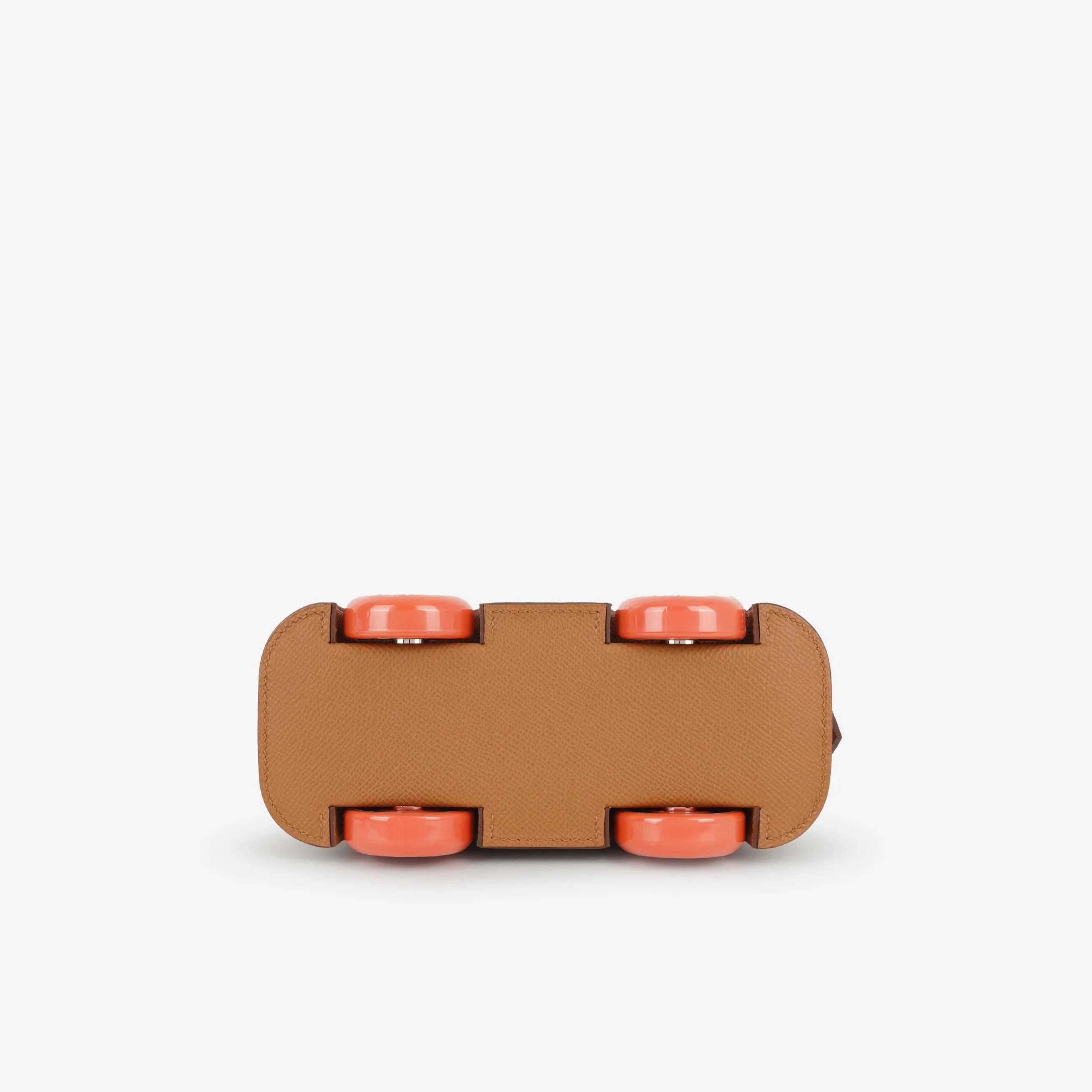Hermès Mini Bolide On Wheels - Gold Epsom / Orange Wheels | Palladium Hardware - Image 4