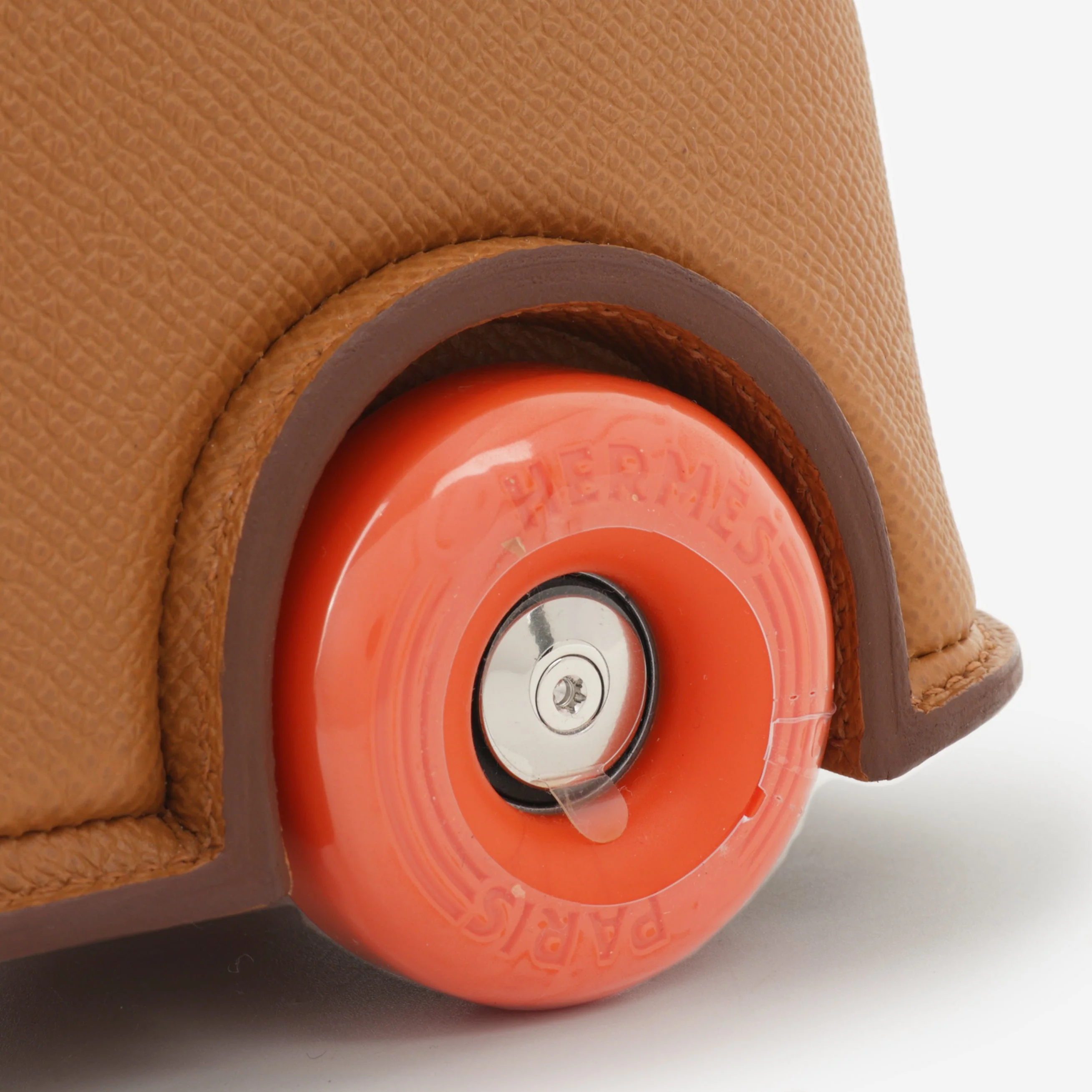 Hermès Mini Bolide On Wheels - Gold Epsom / Orange Wheels | Palladium Hardware - Image 5