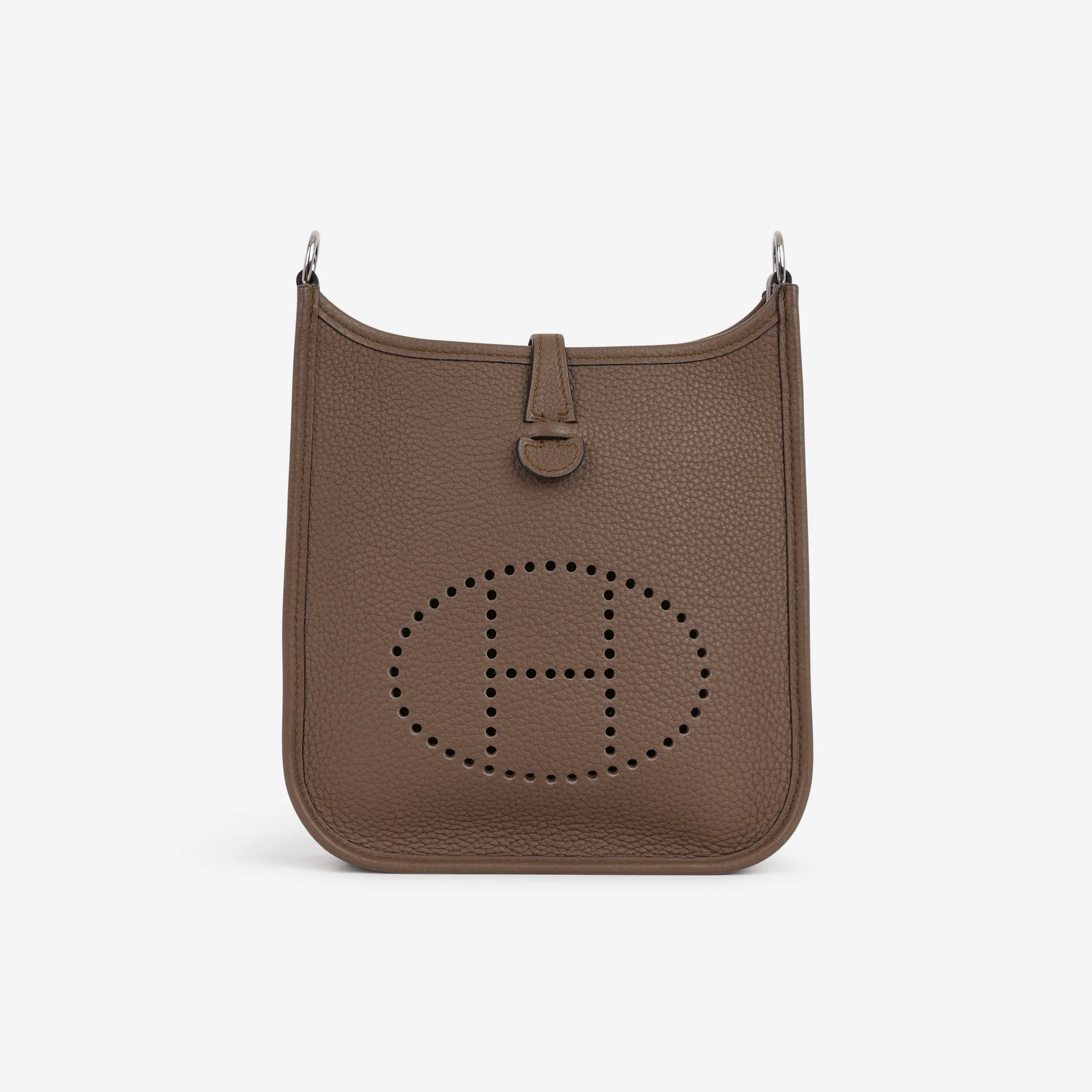 Hermès Mini Evelyne 16 - Beige De Weimar Clemence | Palladium Hardware - Image 2